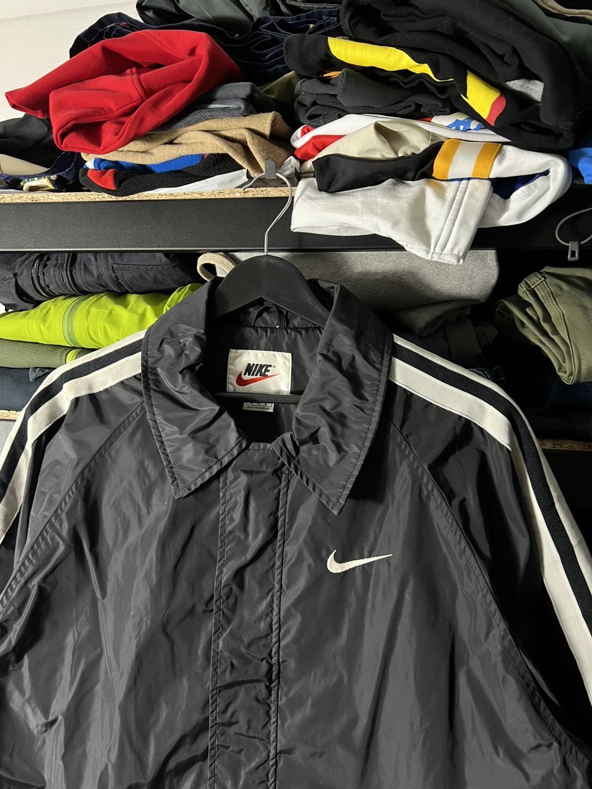Nike 🔥 Nike Vintage Nylon Track Jacket — Black — Size M Size US M / EU 48-50 / 2 - 2 Thumbnail