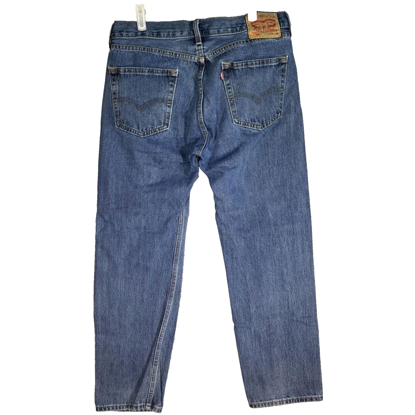 Levi's Levi’s 505 Jeans Men 34x30 Blue Regular Fit Straight Leg Denim Classic Zip Fly Regular Men’s Jeans Blue Straight Leg 34x30 Levi’s 505 Size US 34 / EU 50 - 2 Thumbnail