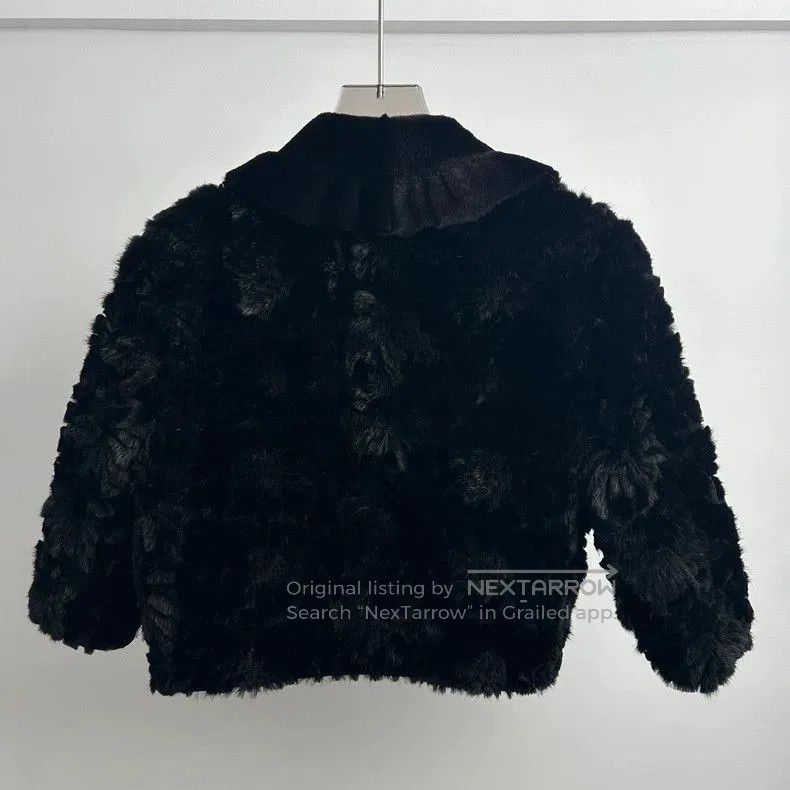 Fendi Fendi Black Mink Fur Collar Coat. Size US S / EU 44-46 / 1 - 2 Thumbnail