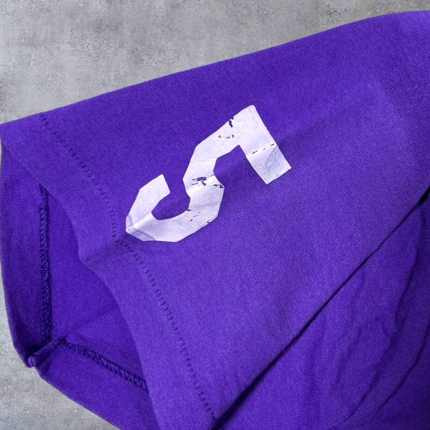 Fruit Of The Loom VINTAGE North Central Little League Baseball Purple Single Stitch T-Shirt Mens L Medium Mockup? Size US M / EU 48-50 / 2 - 6 Thumbnail