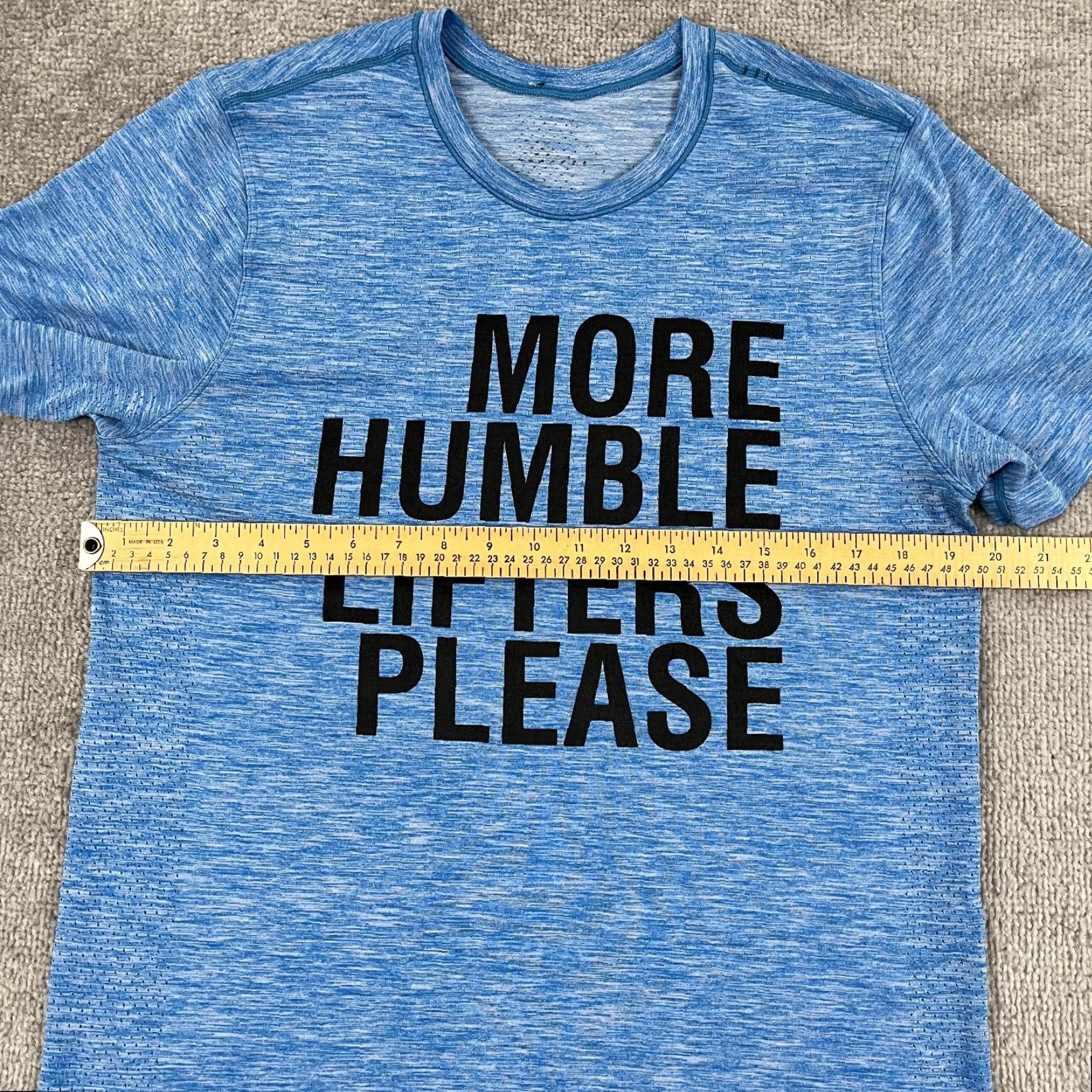 Lululemon Lululemon Shirt Mens Medium Blue Metal Vent Tech Weightlifting Gym Lifters Size US M / EU 48-50 / 2 - 4 Thumbnail