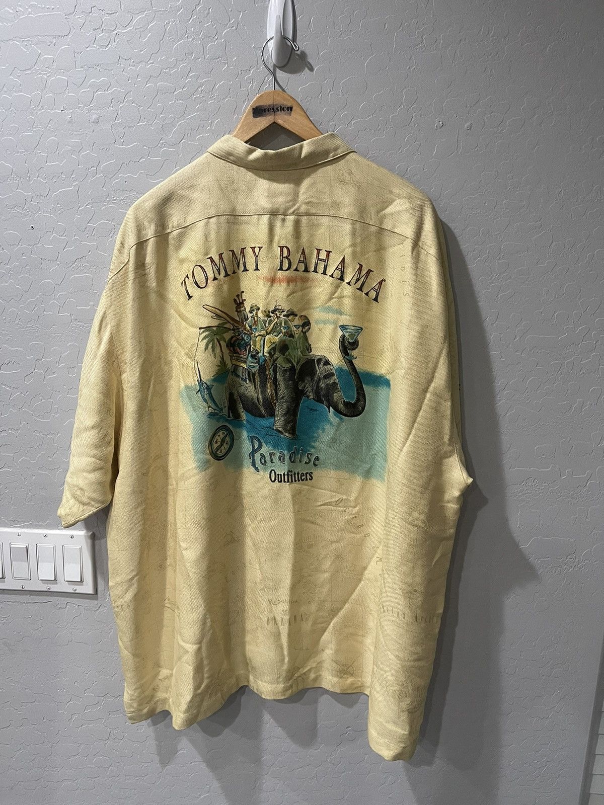 Tommy Bahama × Vintage Vintage Tommy Bahama “Paradise Outfitters” Silk Shirt 2XL Size US XXL / EU 58 / 5 - 4 Thumbnail