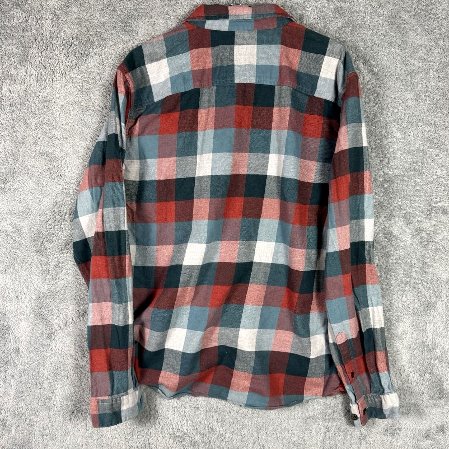 Patagonia Patagonia Fjord Flannel Shirt Men L Orange Organic Plaid Buffalo Check Light - Classic Mens Size US L / EU 52-54 / 3 - 7 Thumbnail