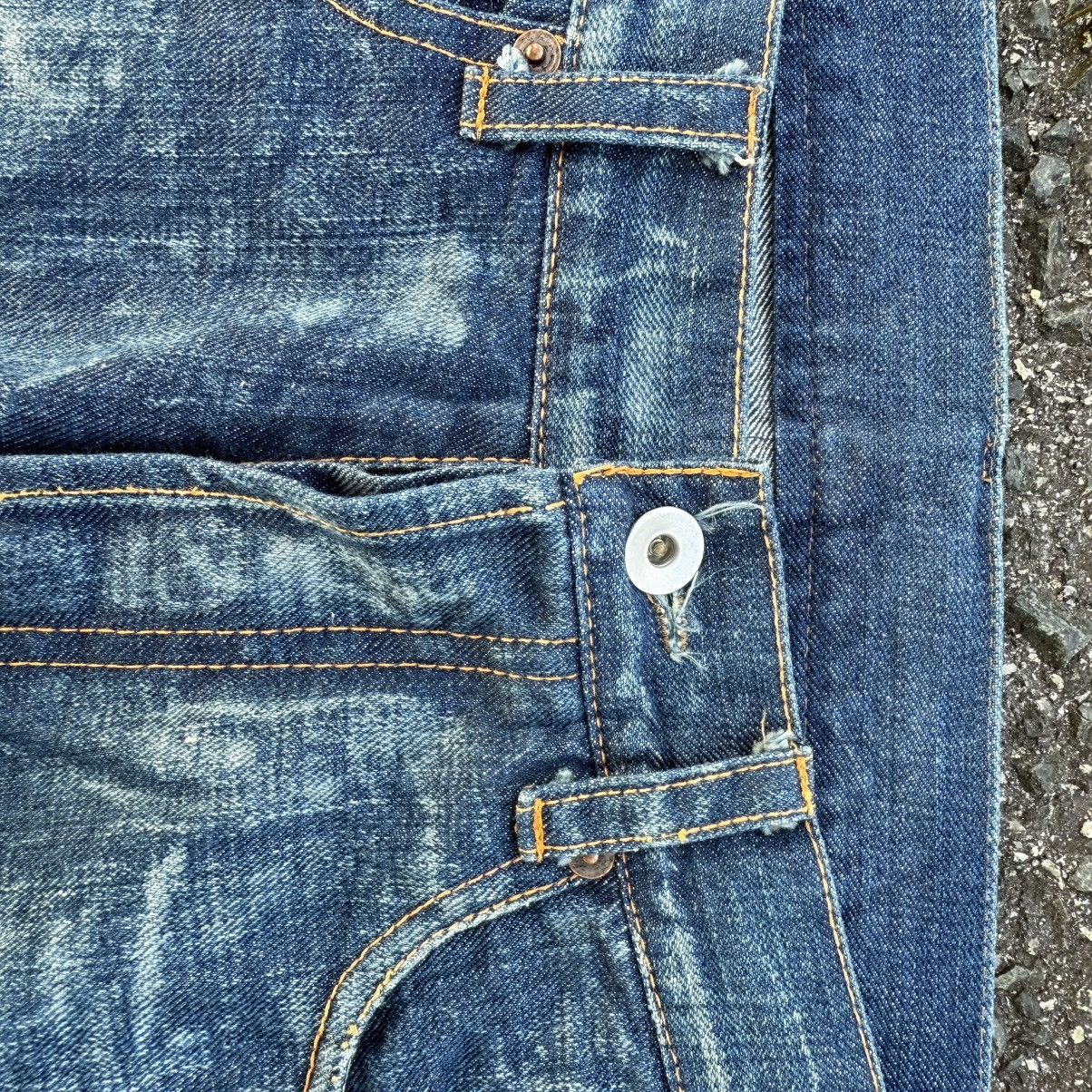Japanese Brand W33 VINTAGE JAPANESE STORM BUTTON FLY DENIM JEAN PANTS Size US 33 - 7 Thumbnail