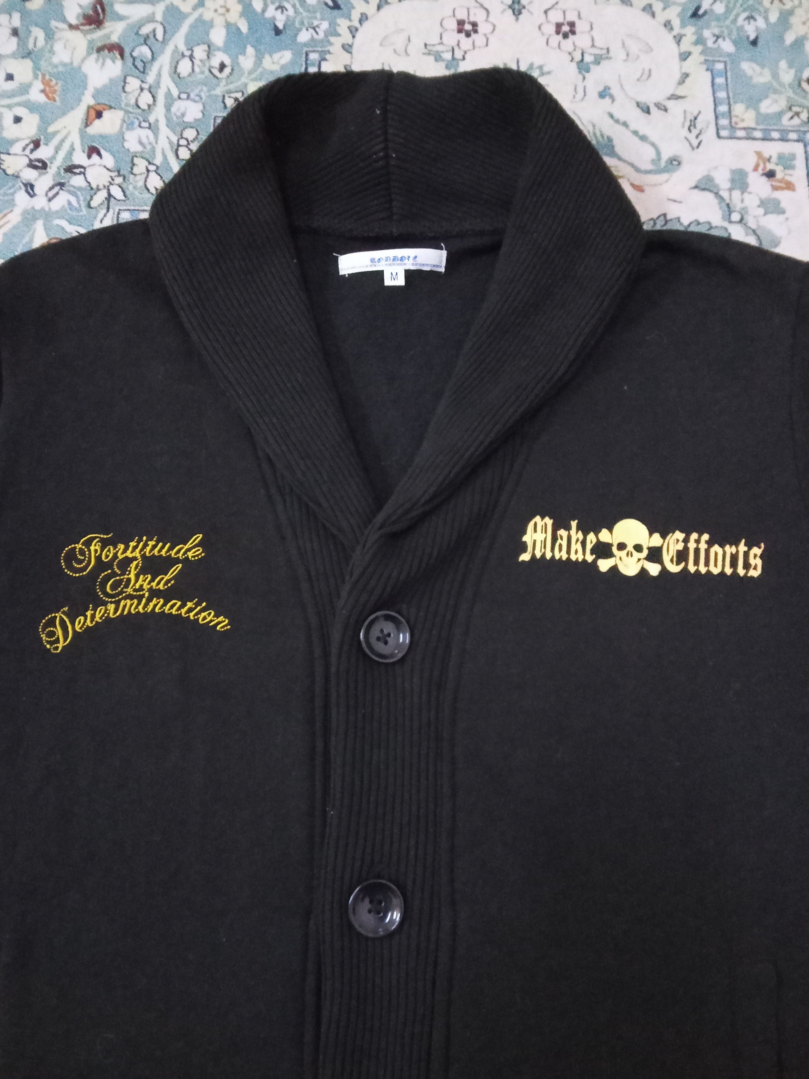 Japanese Brand Roddolc Skull Motive Shawl Collar Jacket Size US M / EU 48-50 / 2 - 6 Thumbnail