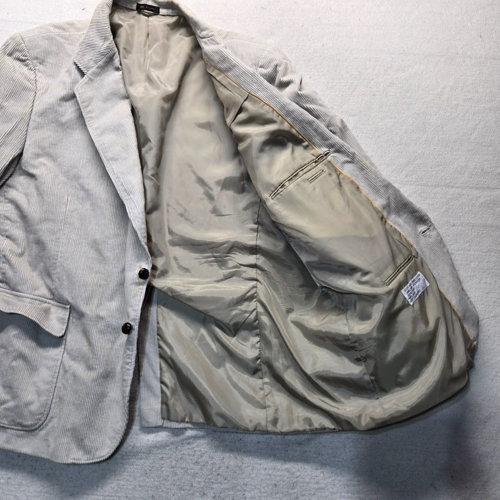 LLOYD VINTAGE Alexander Lloyd Jacket Adult 54 Regular Beige Double Breasted Reefer Coat Mens Size US L / EU 52-54 / 3 - 4 Thumbnail