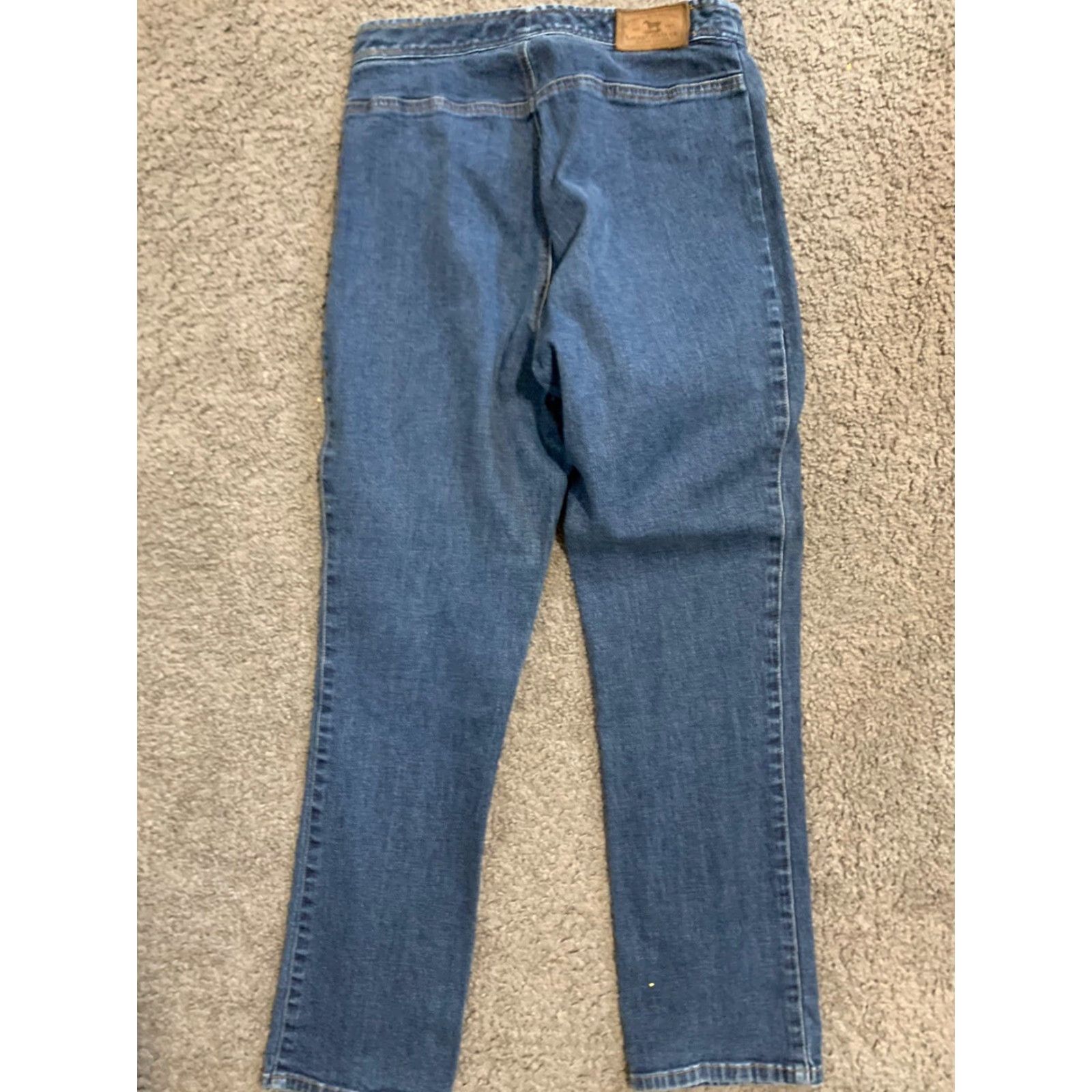CO Lauren Jeans Co. Jeans Women Petite 6P Dark Wash Blue Denim 5-Pocket Relaxed Womens Size 28" / US 6 / IT 42 - 4 Thumbnail