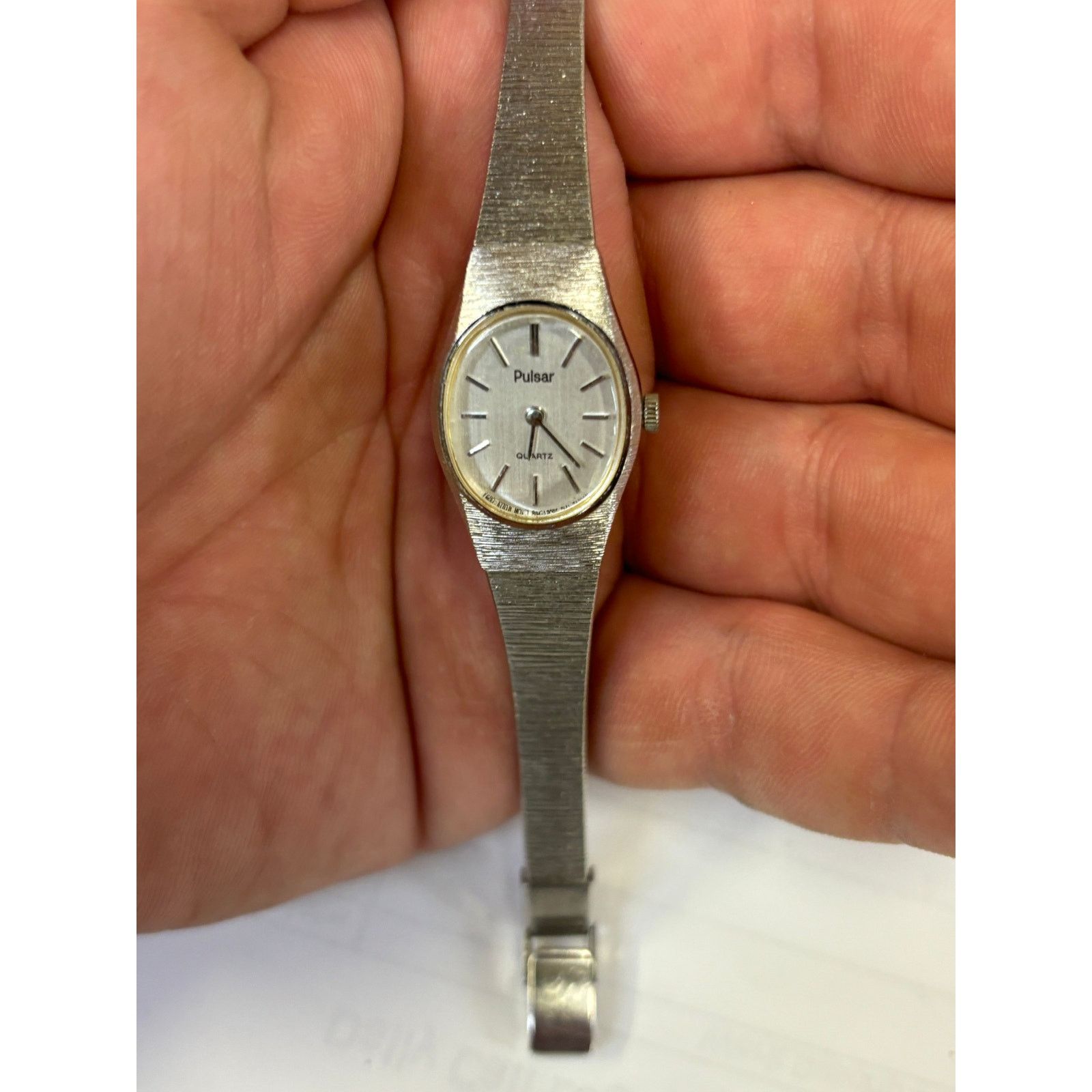 Pulsar Vintage Pulsar Y480-5600 Silver Tone Womens Watch! Size ONE SIZE - 3 Thumbnail
