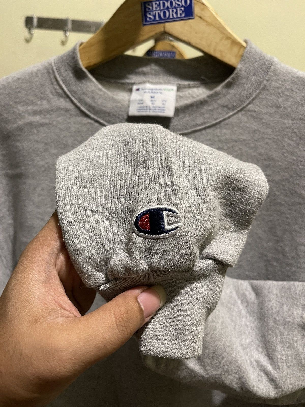 Champion Champion Eco Authentic Grey Sweatshirt - Classic Fit Size US M / EU 48-50 / 2 - 2 Thumbnail