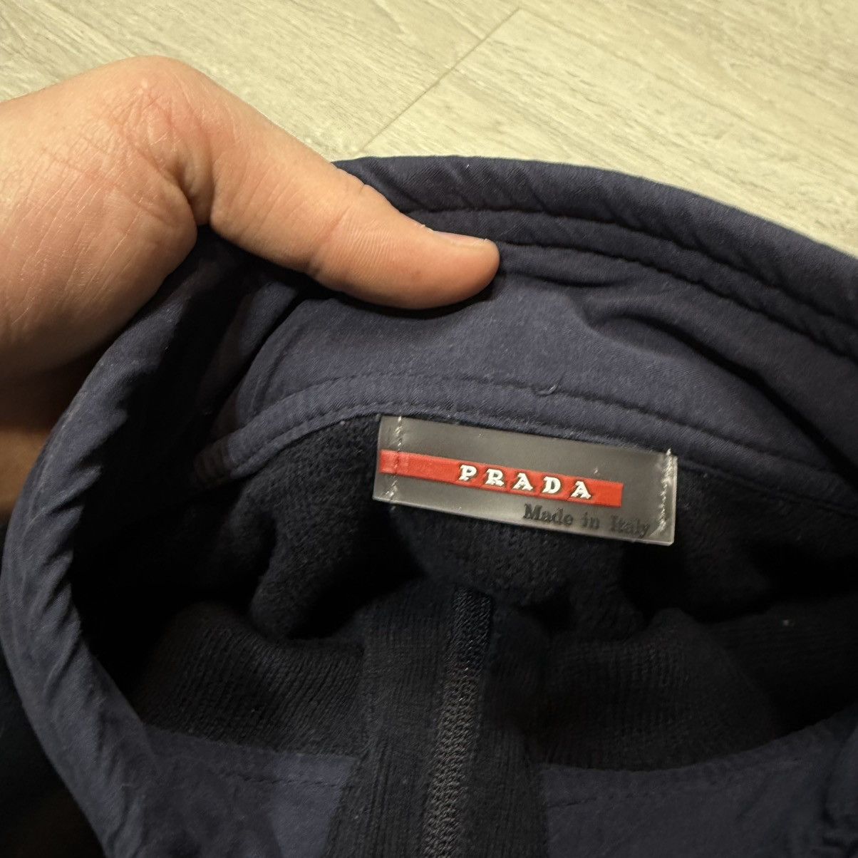 Prada Vintage Fleece Avant Garde Nylon Prada Red Tag Size US XL / EU 56 / 4 - 5 Thumbnail