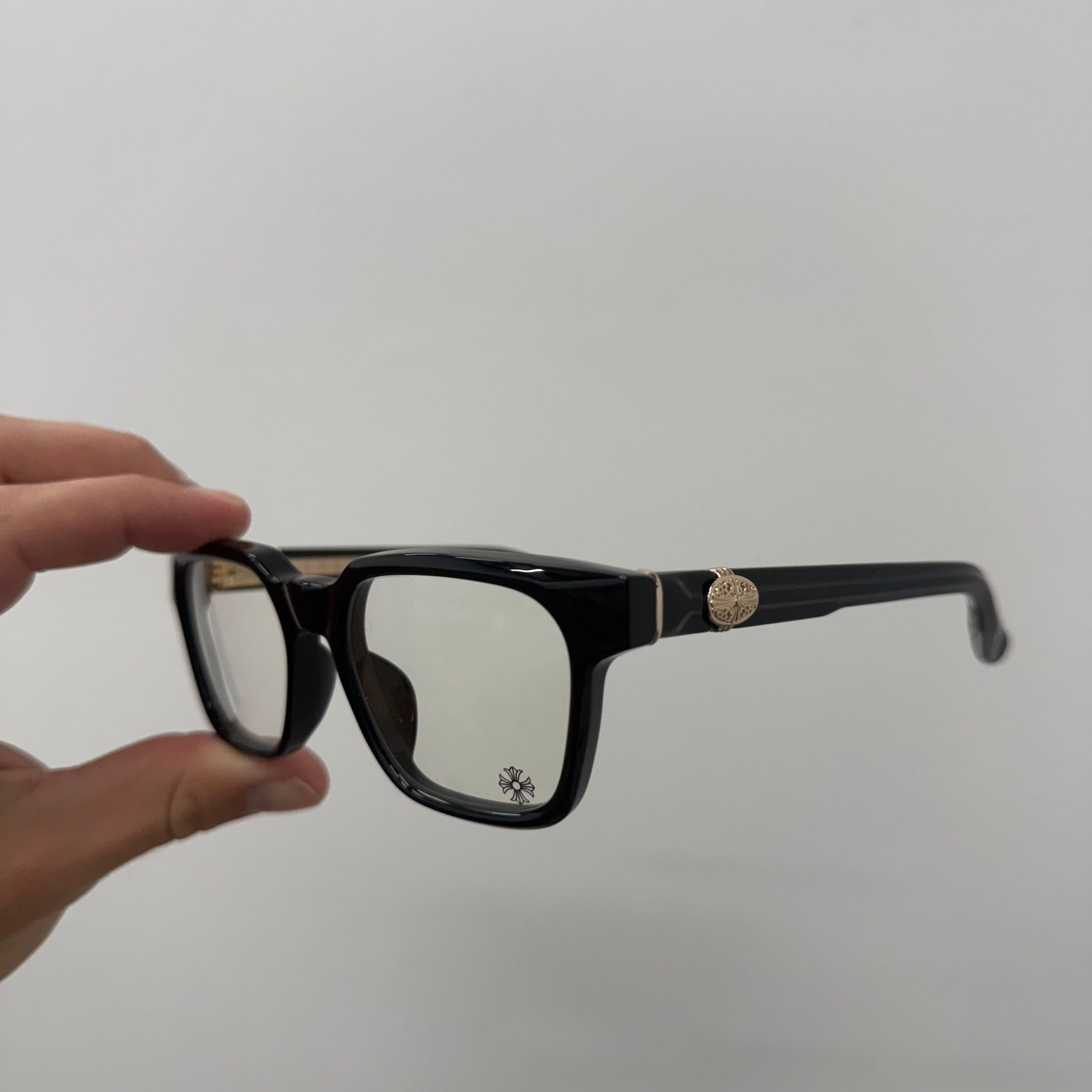 Chrome Hearts Chrome Hearts Celibussy Gold / Black Glasses Size ONE SIZE - 4 Thumbnail