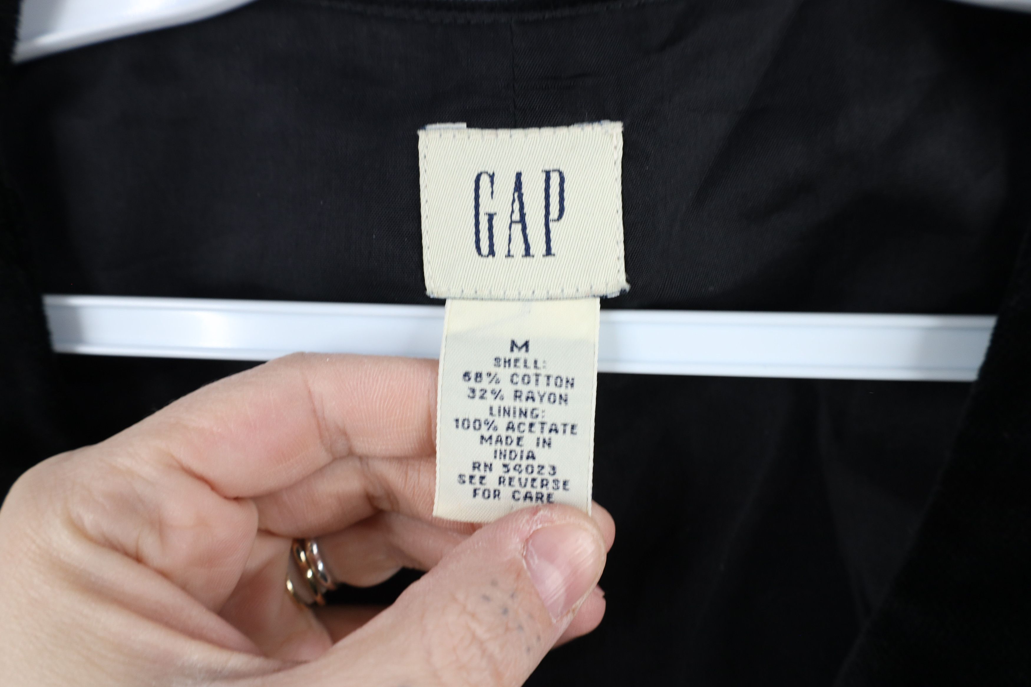Gap × Vintage Vintage 90s Gap Double Breasted Velvet Velour Vest Jacket Size M / US 6-8 / IT 42-44 - 6 Thumbnail