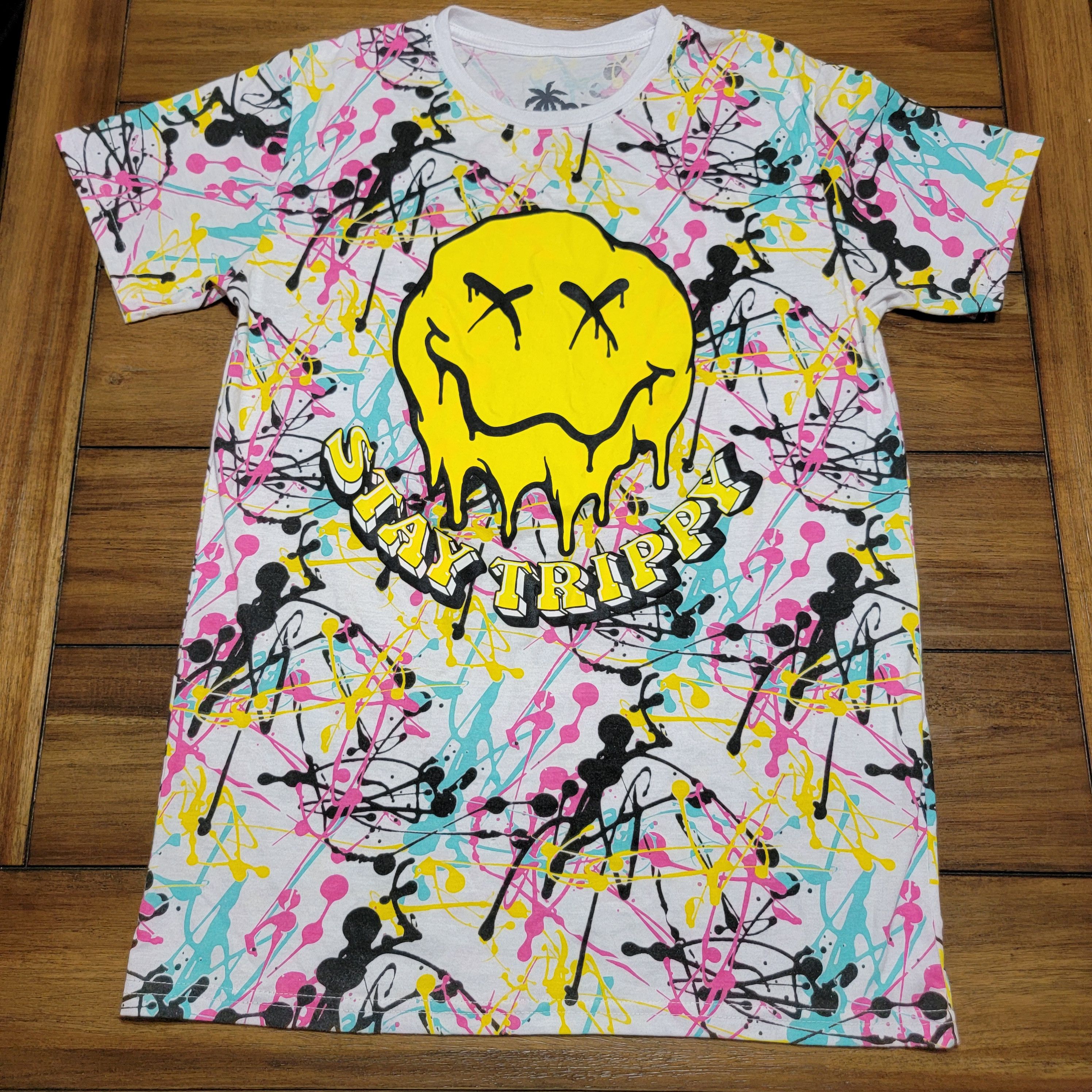Other Vibes SS Paint Splatter Tee "Stay Trippy" - Size Medium Size US M / EU 48-50 / 2 - 1 Thumbnail
