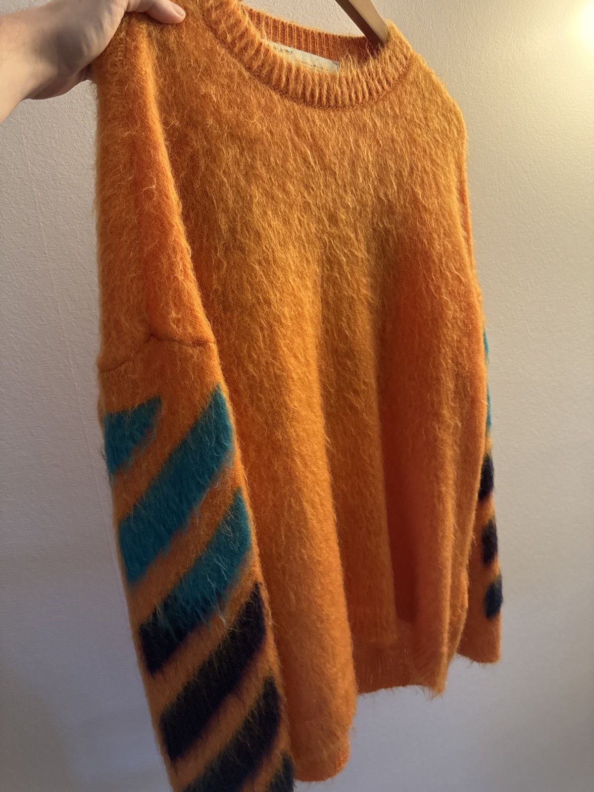 Off-White Off-White LogoJacquard Mohair-Blend Sweater Size US M / EU 48-50 / 2 - 5 Thumbnail