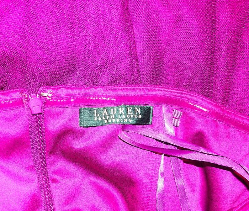 Lauren Ralph Lauren Lauren Ralph Lauren Evening Burgundy Strapless Dress L Size L / US 10 / IT 46 - 7 Thumbnail