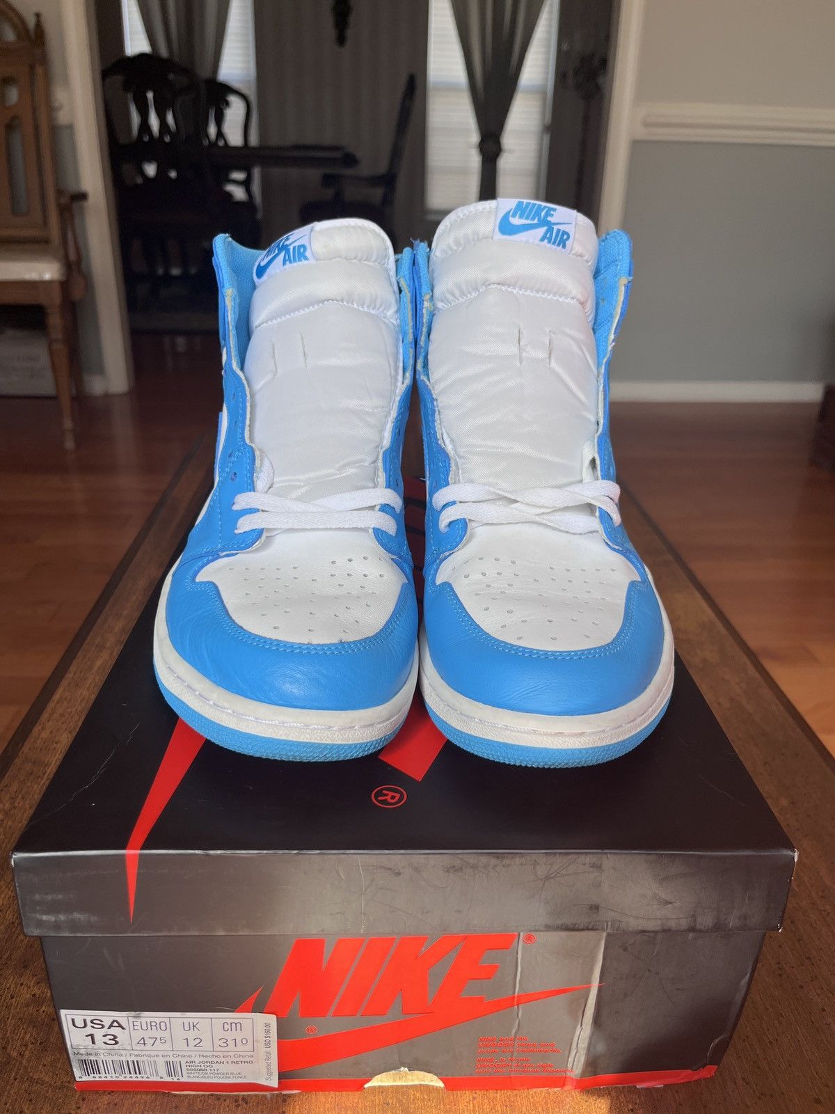 Jordan Brand × Nike Air Jordan 1 UNC Size US 13 / EU 46 - 4 Thumbnail