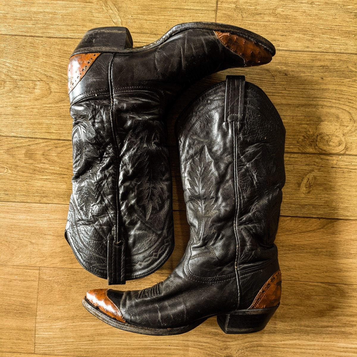 Cowboy Equipment × Dan Post × Vintage Vintage Mexican Cowboy Boots Size US 7.5 / EU 40-41 - 2 Thumbnail