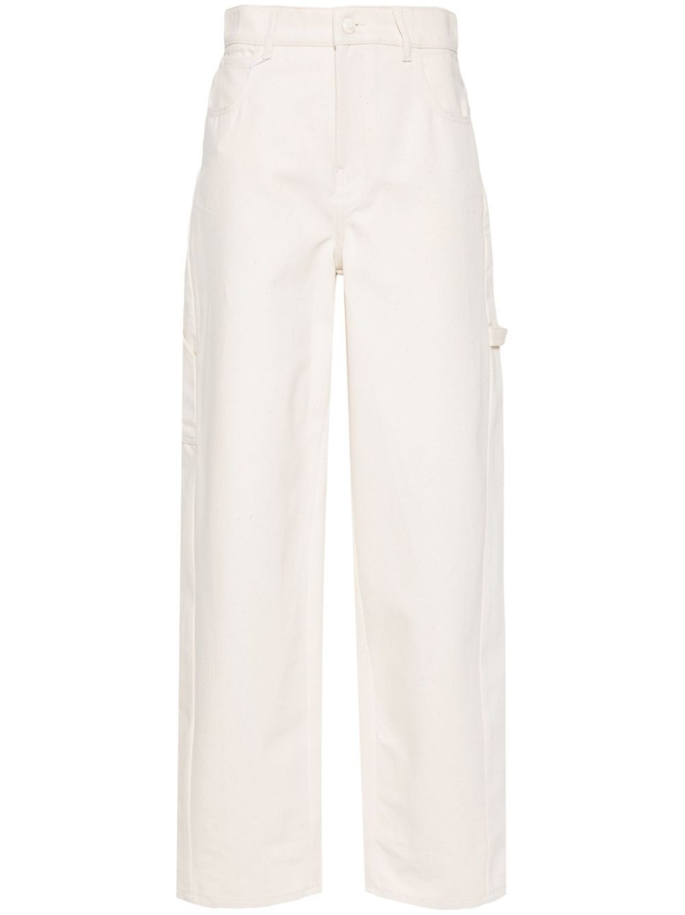 Max Mara WIDE-LEG COTTON TROUSERS Size 27" / US 4 / IT 40 - 1 Thumbnail
