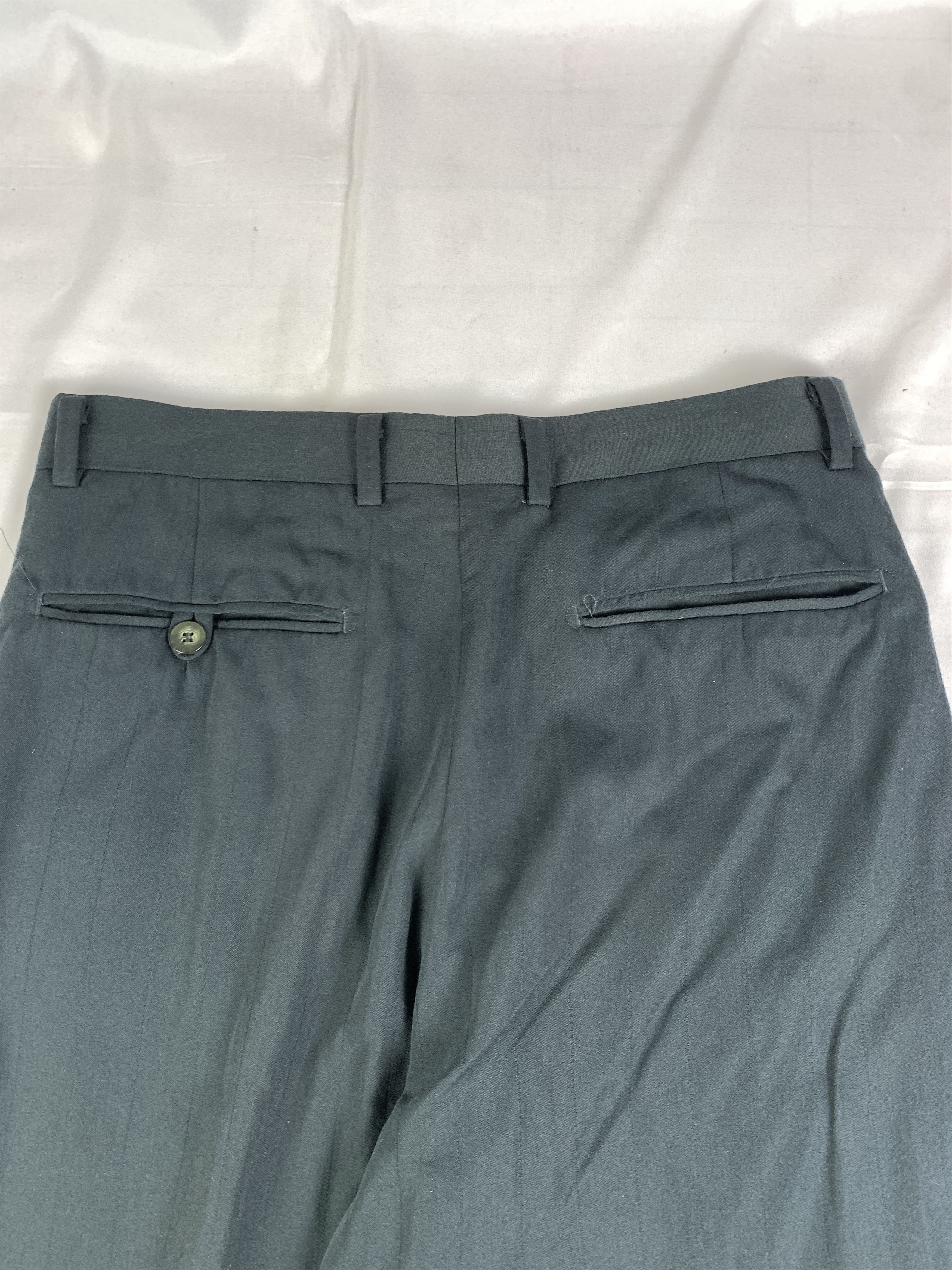 Balenciaga 2000s Balenciaga Pour Homme Wool Pleated Trousers (30) Size US 30 / EU 46 - 4 Thumbnail