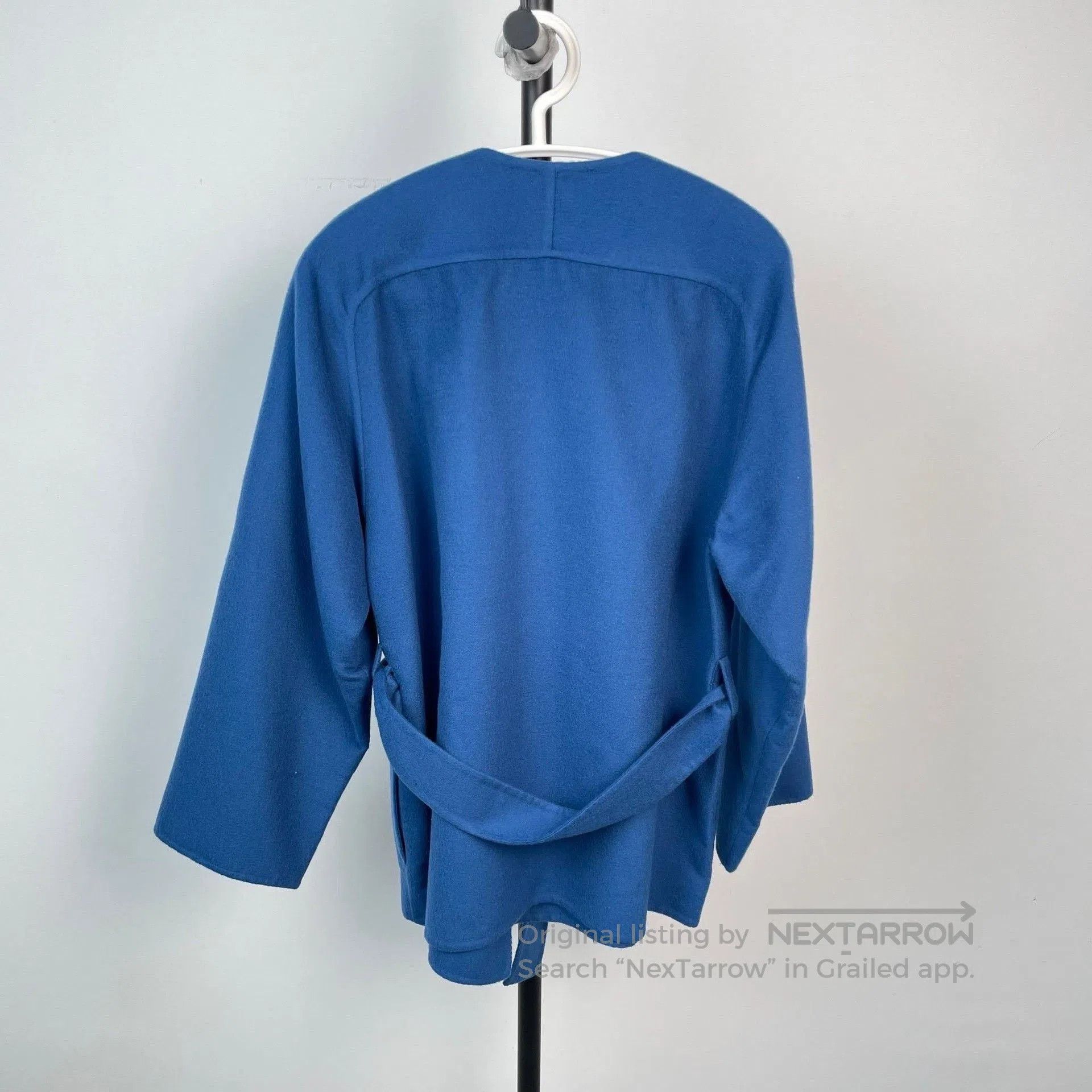 Hermes Hermes Blue Short Cashmere Coat. Size XS / US 0-2 / IT 36-38 - 2 Thumbnail