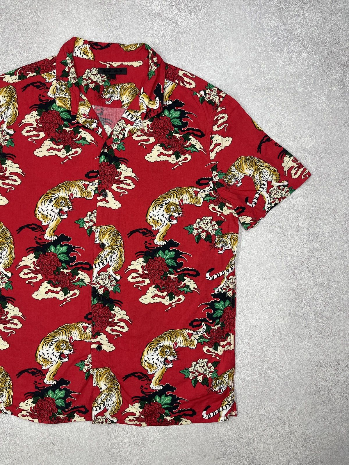Other Mens Maison Cinqcent Japanese Style Shirt Tiger Full Print Size US L / EU 52-54 / 3 - 3 Thumbnail