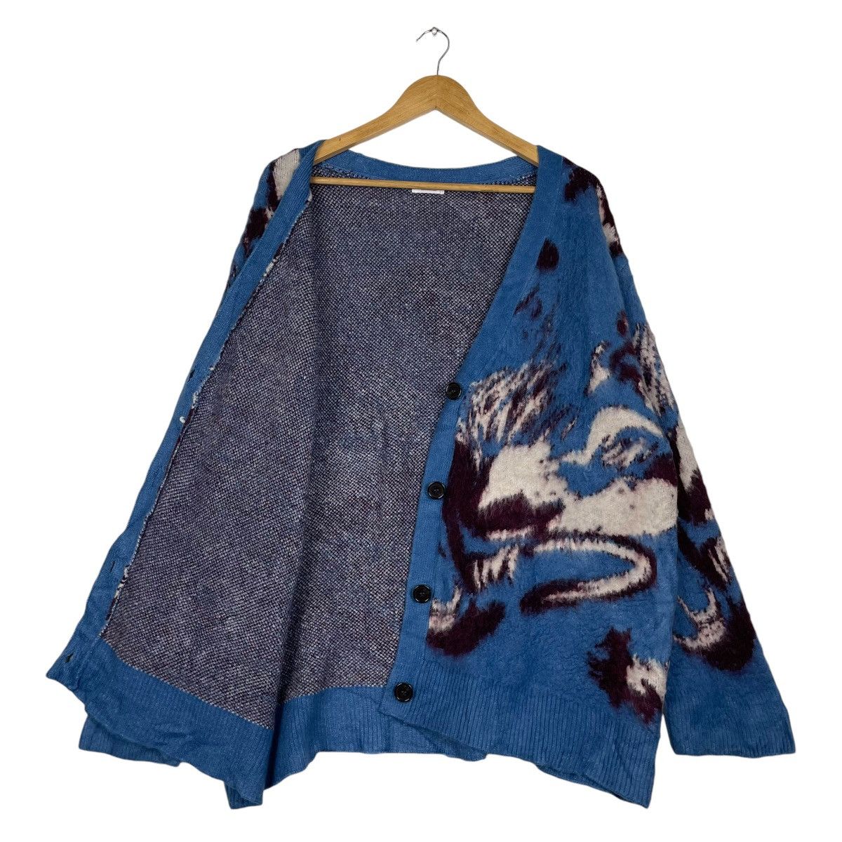 Designer × Japanese Brand × LOWRYS FARM 💥LAWRYS FARM POP ART KNIT CARDIGAN Size US XL / EU 56 / 4 - 9 Thumbnail