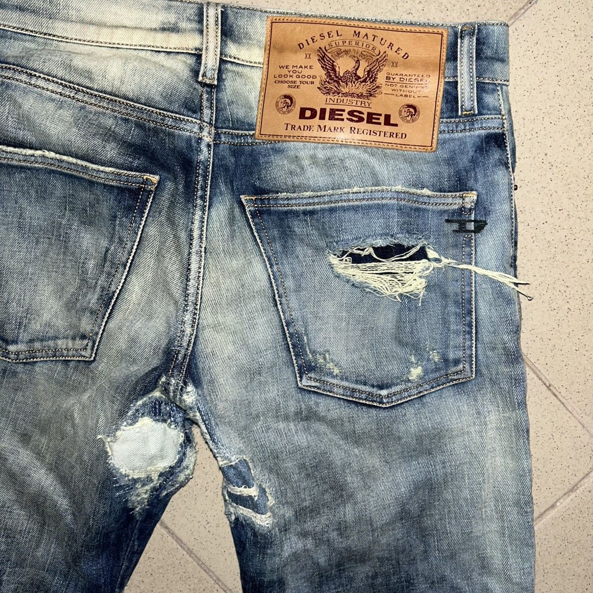 Diesel Vintage Diesel D-Kras Slim Distressed Jeans – Made in Italy Size US 31 - 22 Thumbnail