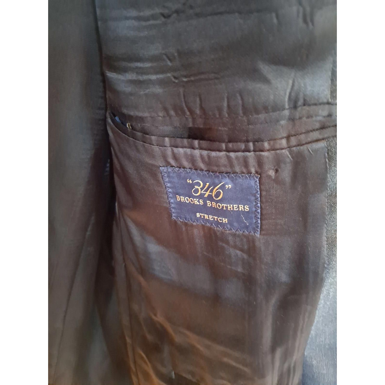 Brooks Brothers Brooks Brothers Darg Gray/Black 2 Button Blazer Size 42S Size 42R - 4 Thumbnail