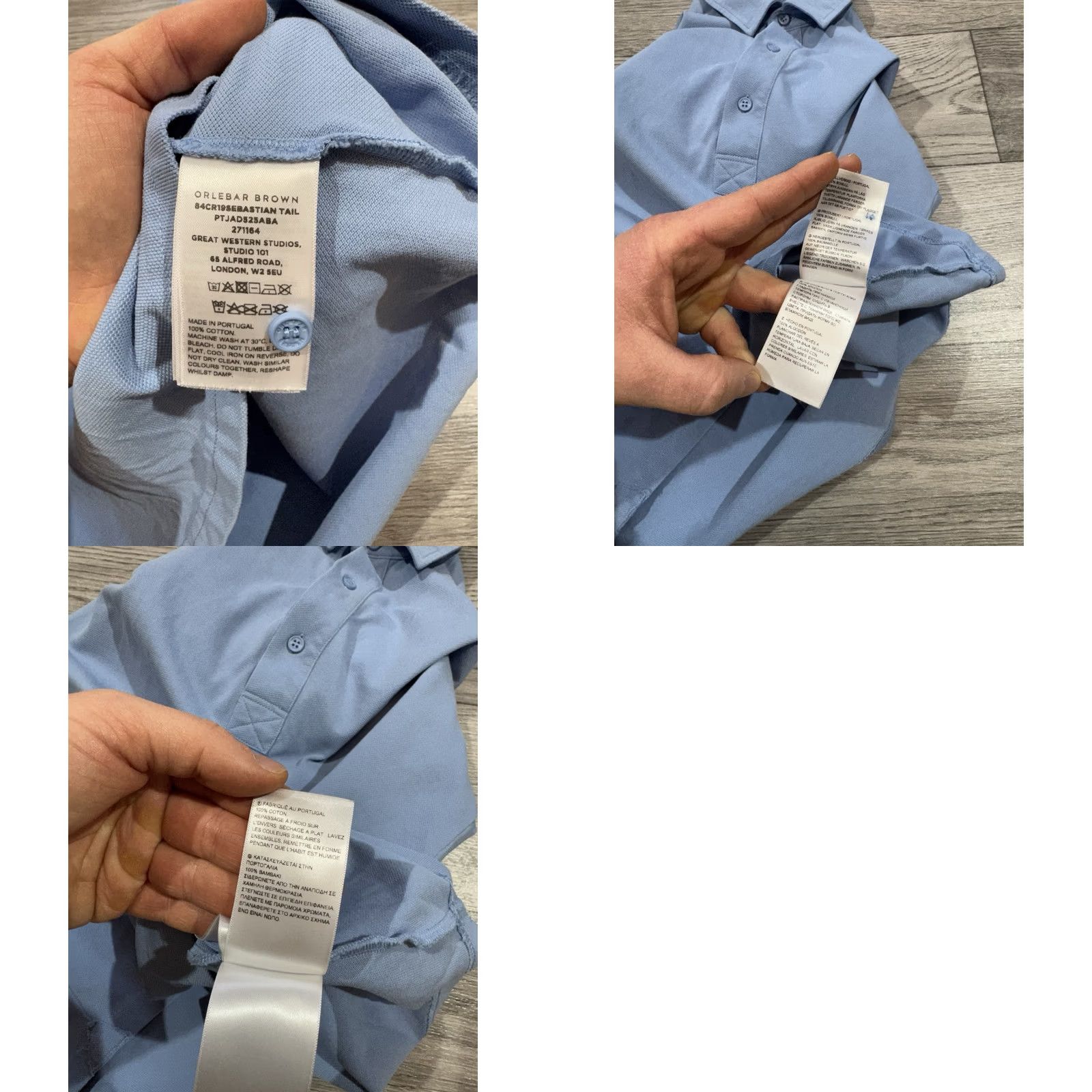 Orlebar Brown Orlebar Brown Polo Shirt Blue 100% Cotton Short Sleeve Size M Tailored Fit Mens Shirt Size US M / EU 48-50 / 2 - 9 Thumbnail