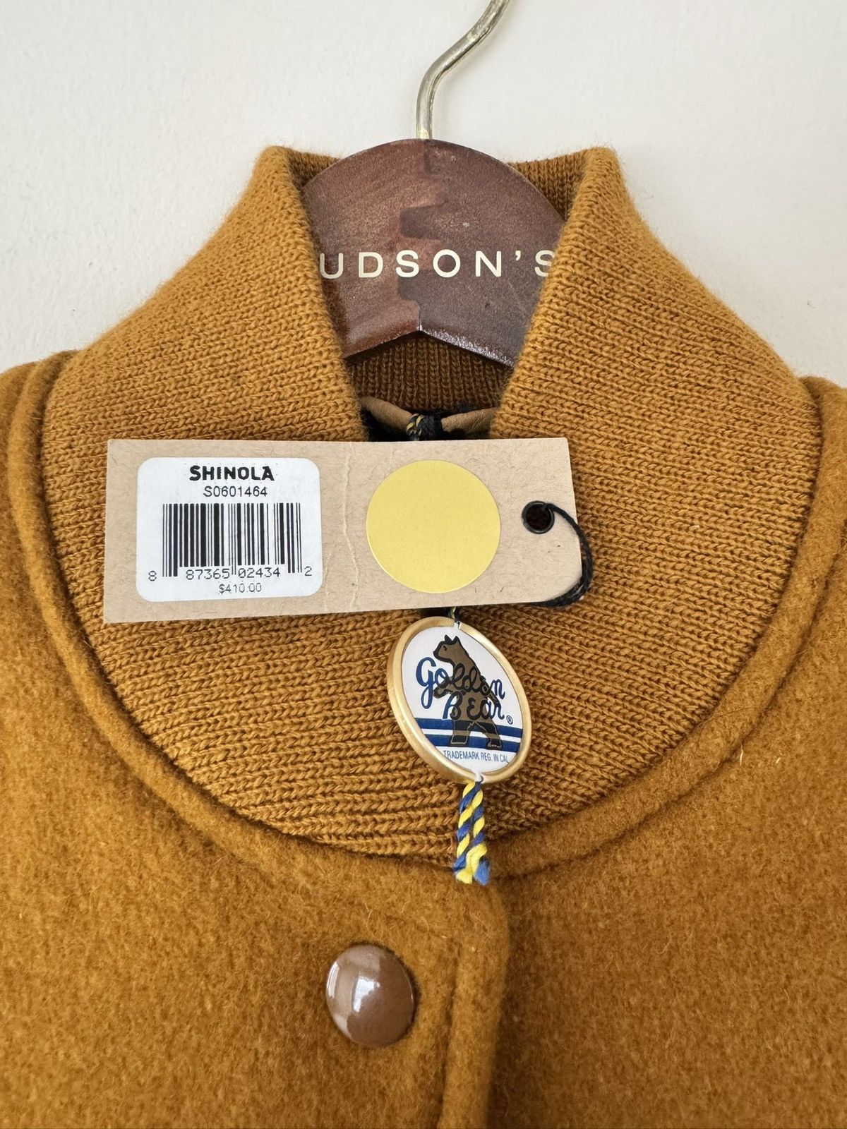 Golden Bear × Shinola Shinola x Golden Bear Varsity Jacket Brown