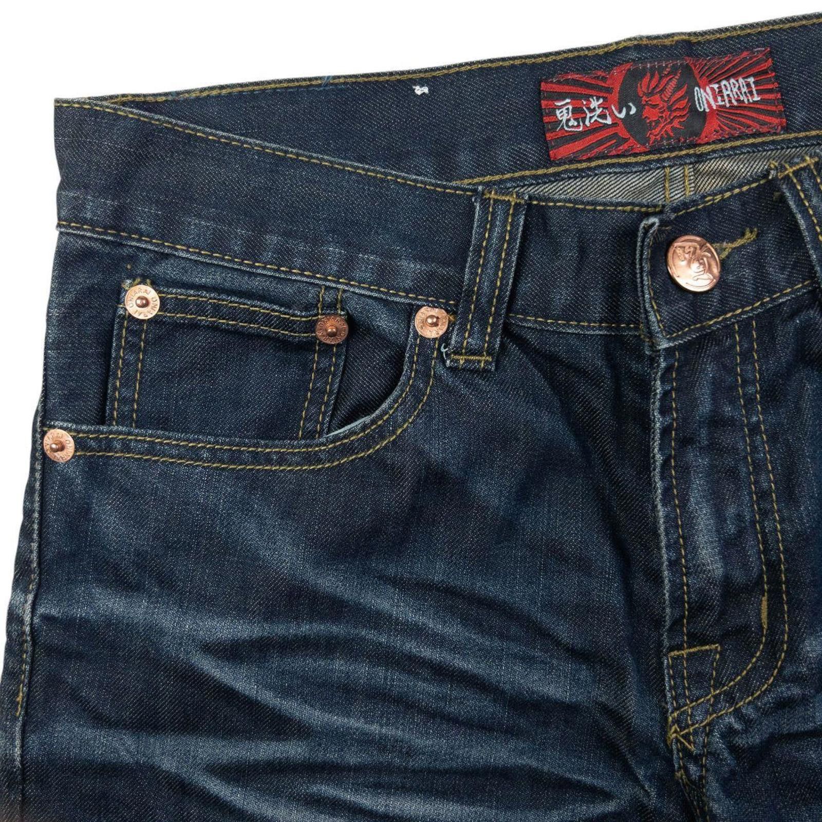 Onia Vintage Oniarai Embroidered Monster Denim Jeans Size W32 Size US 32 / EU 48 - 5 Thumbnail