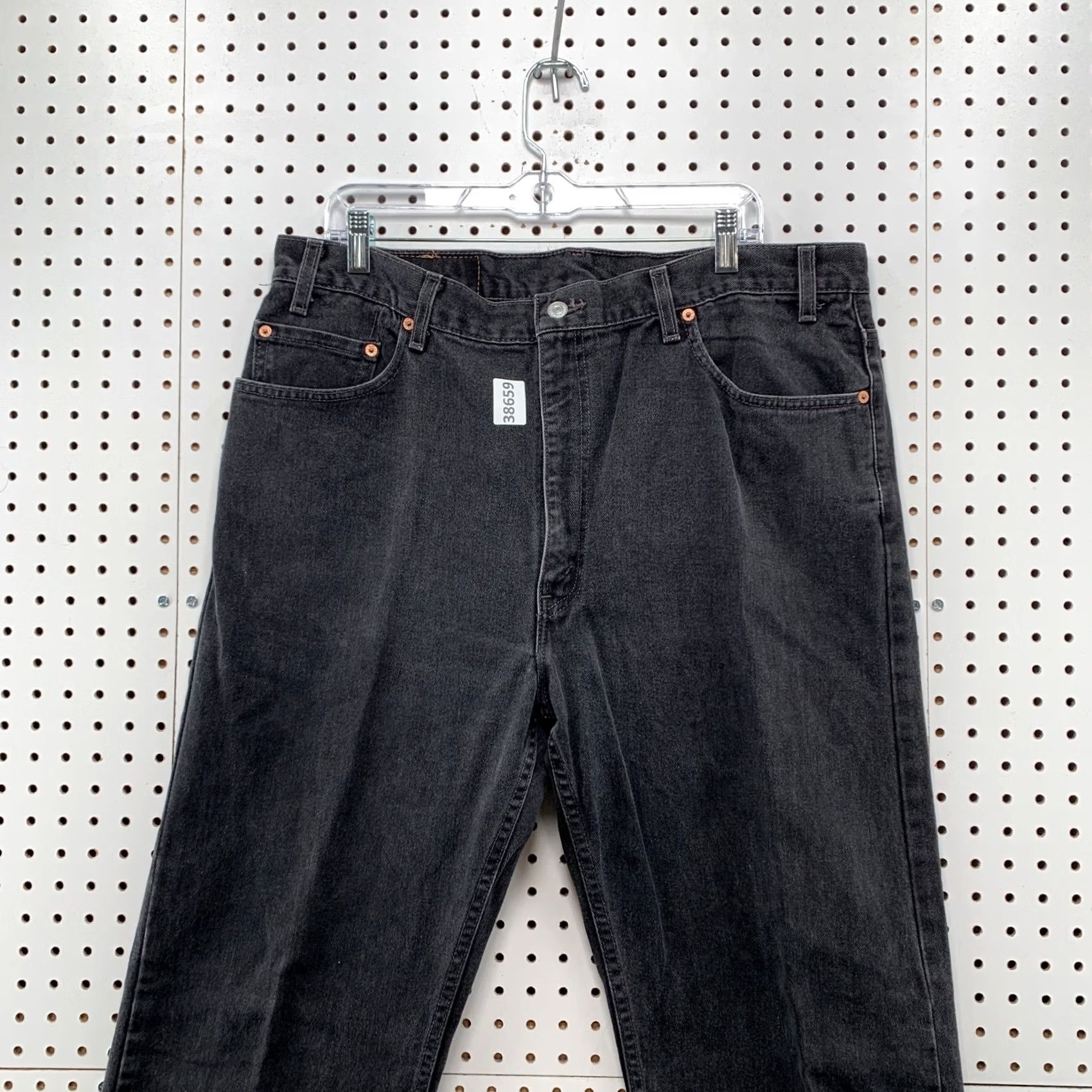 Levi's VINTAGE Levi's 505 Black Denim Jeans Size 40x32 FIts 38x31 Faded Straight Men Jeans 90s Levi's 500 Series Size US 40 / EU 56 - 2 Thumbnail