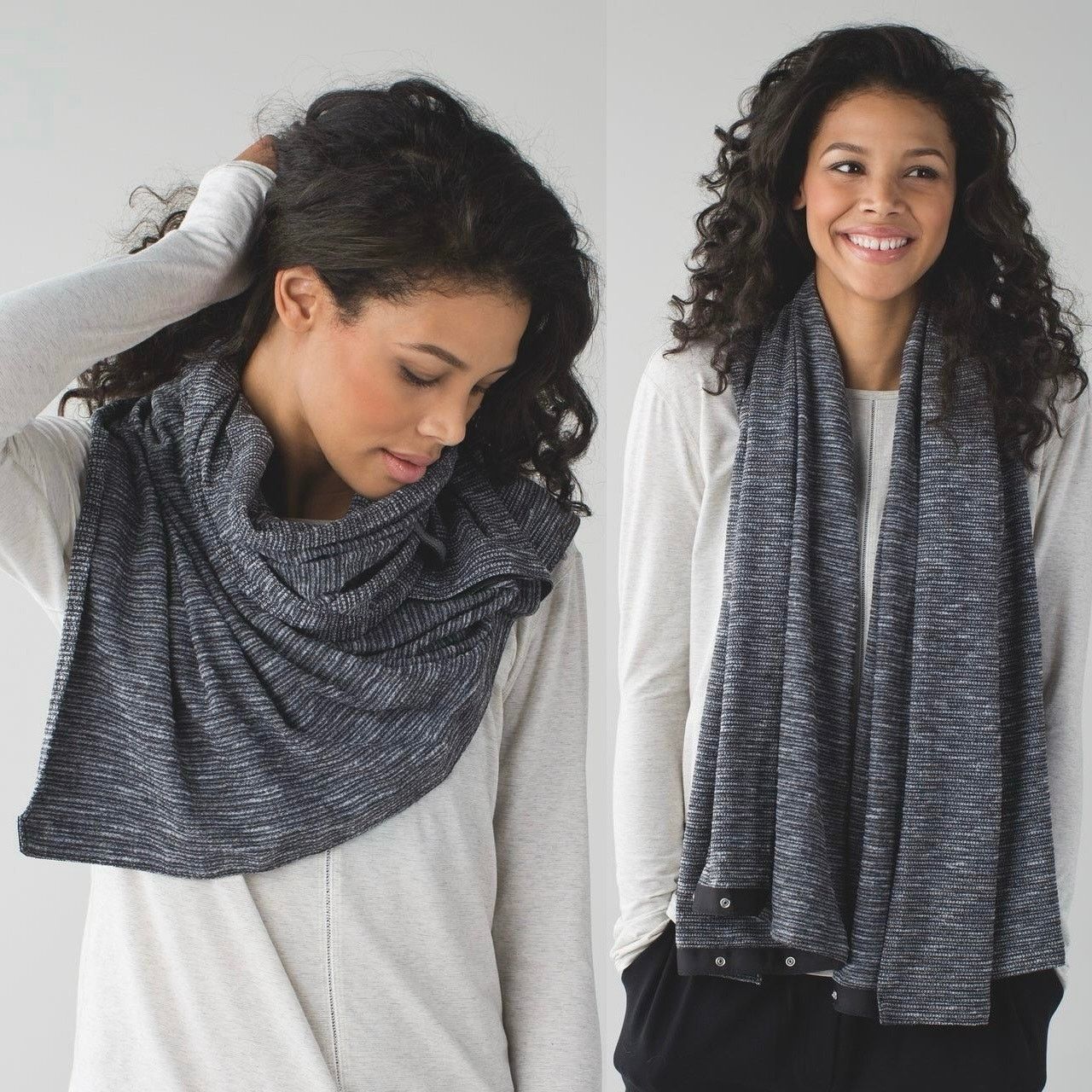 Lululemon Lululemon Coco Pique Black White Vinyasa Scarf Size ONE SIZE - 5 Thumbnail
