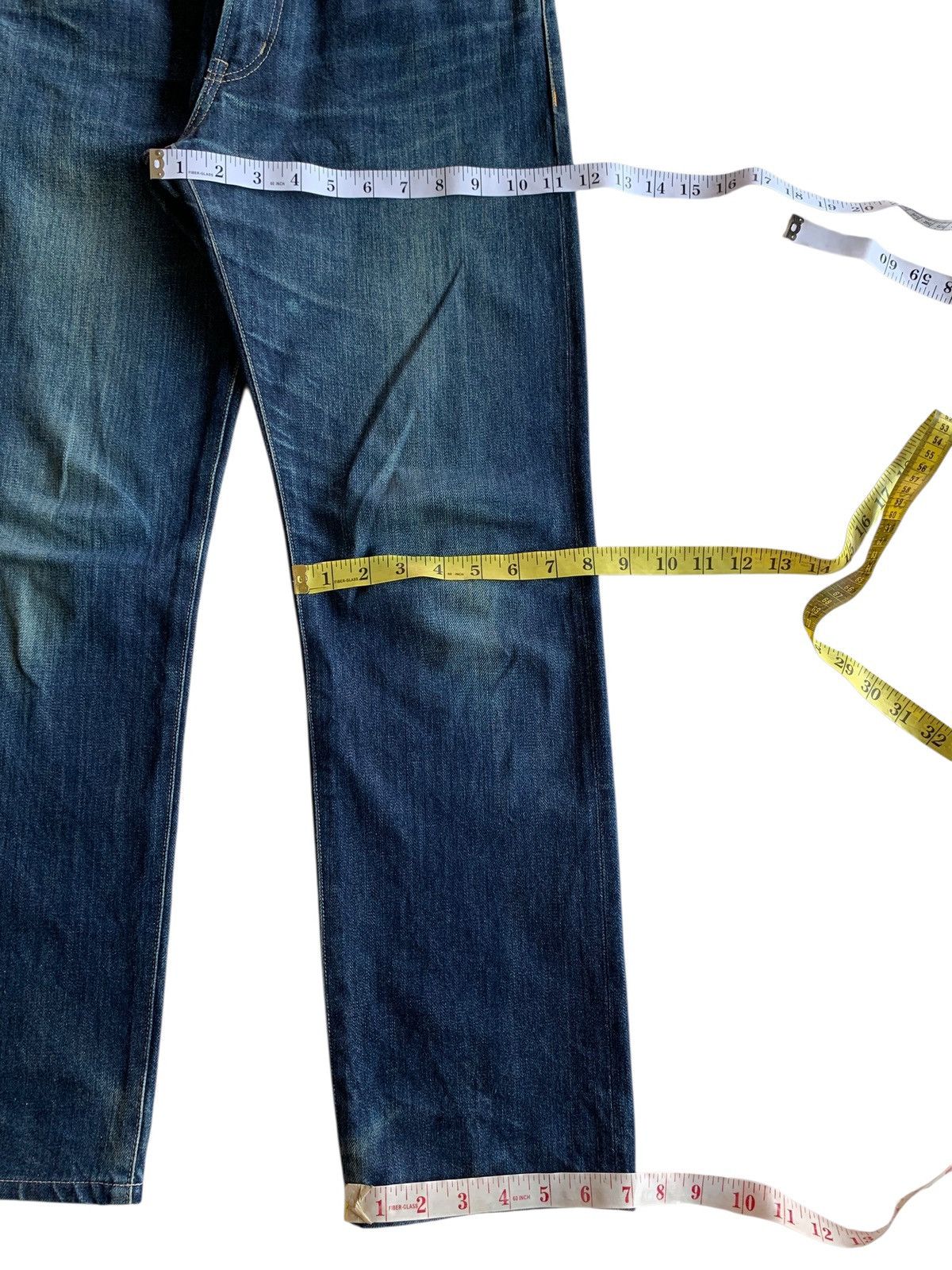 Muji MUJI SELVEDGE JAPANESE DISTRESSED DENIM Size US 31 - 15 Thumbnail