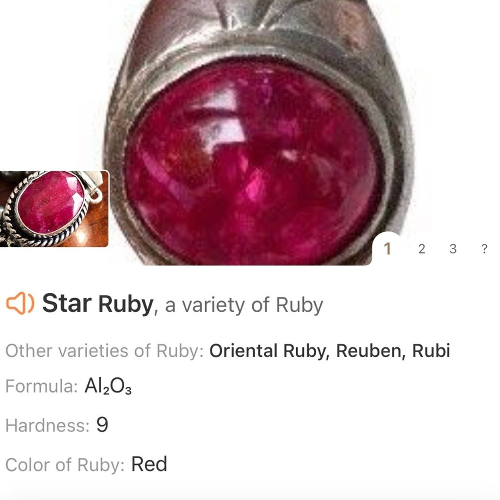 Jewelry Handcrafted filigree cameo Pearl genuine ruby necklace Size ONE SIZE - 12 Thumbnail