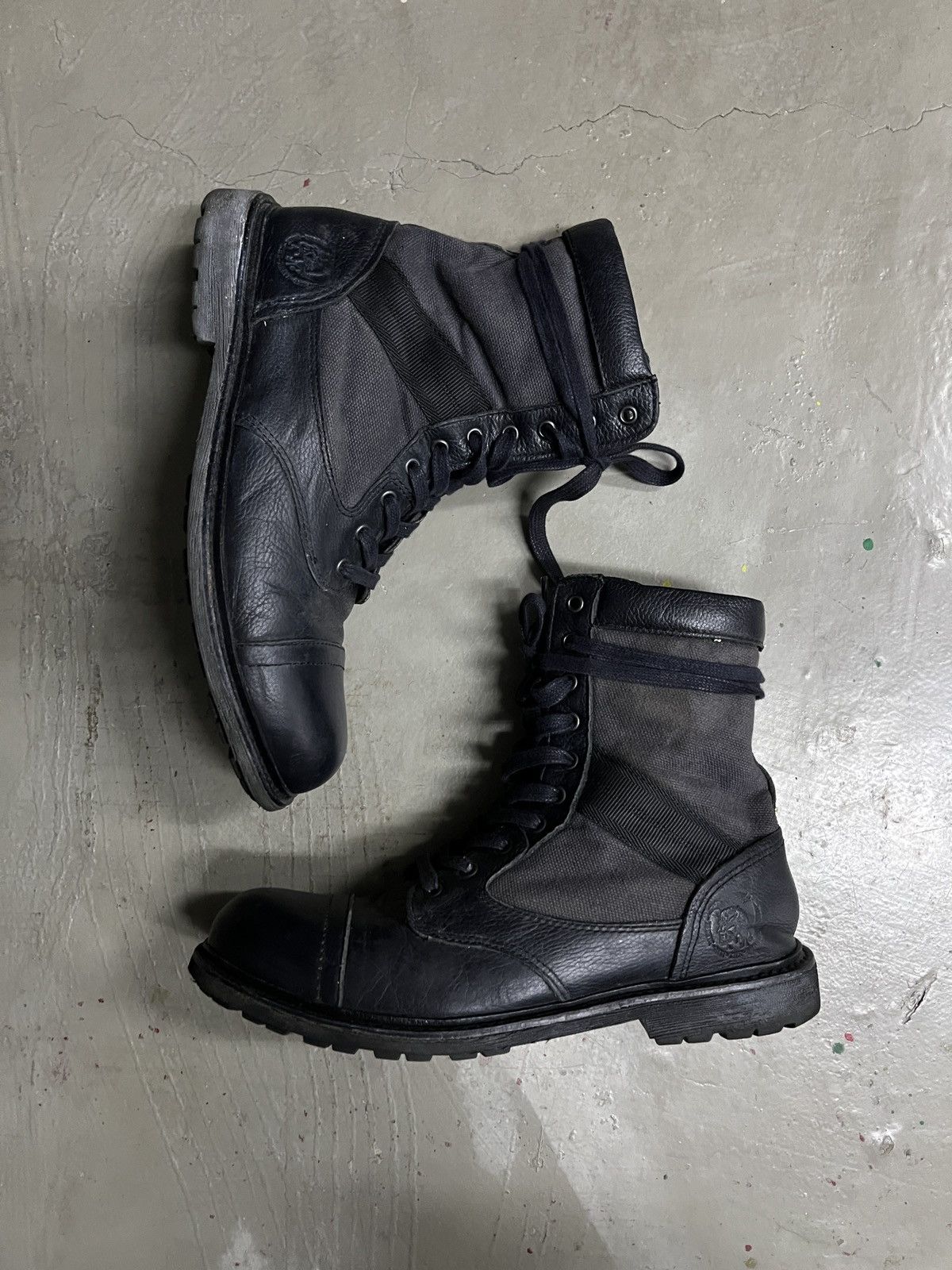 Diesel Diesel Leather Guidi AS 98 Style Combat Steel Toe Boots Size US 8.5 / EU 41-42 - 13 Thumbnail