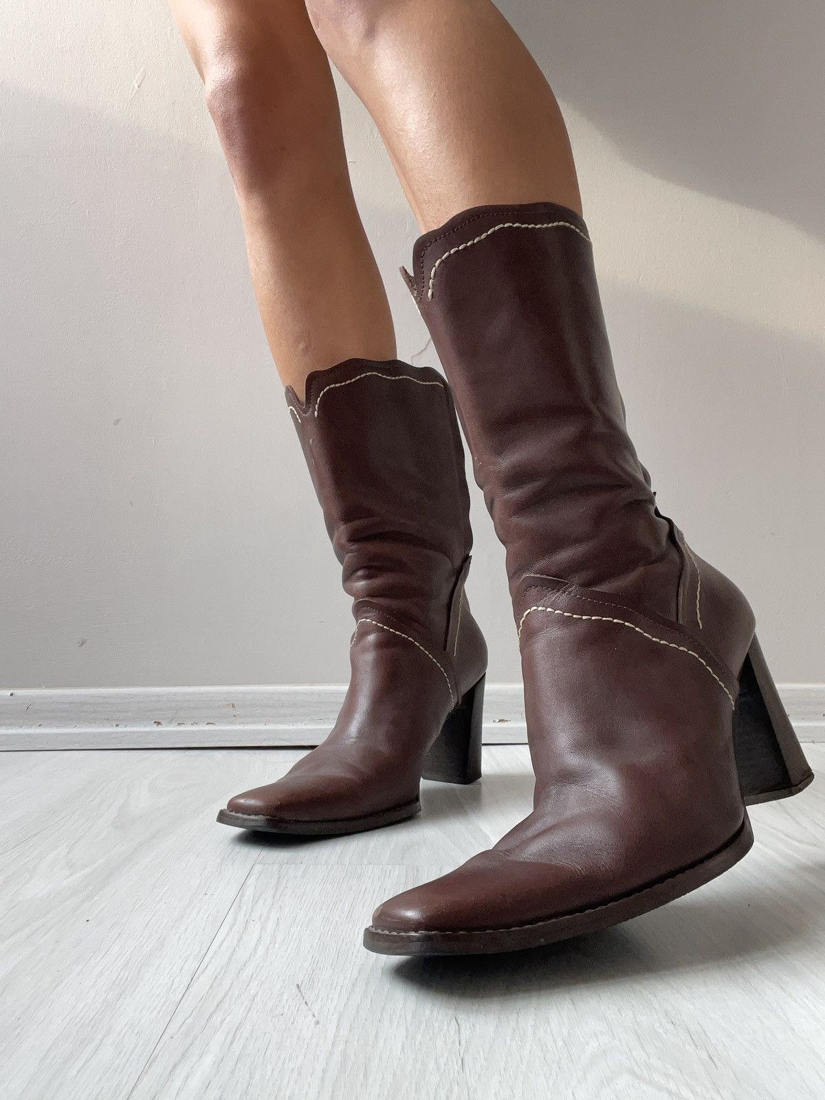 Vintage Vintage leather boots Size US 6.5 / IT 36.5 - 3 Thumbnail