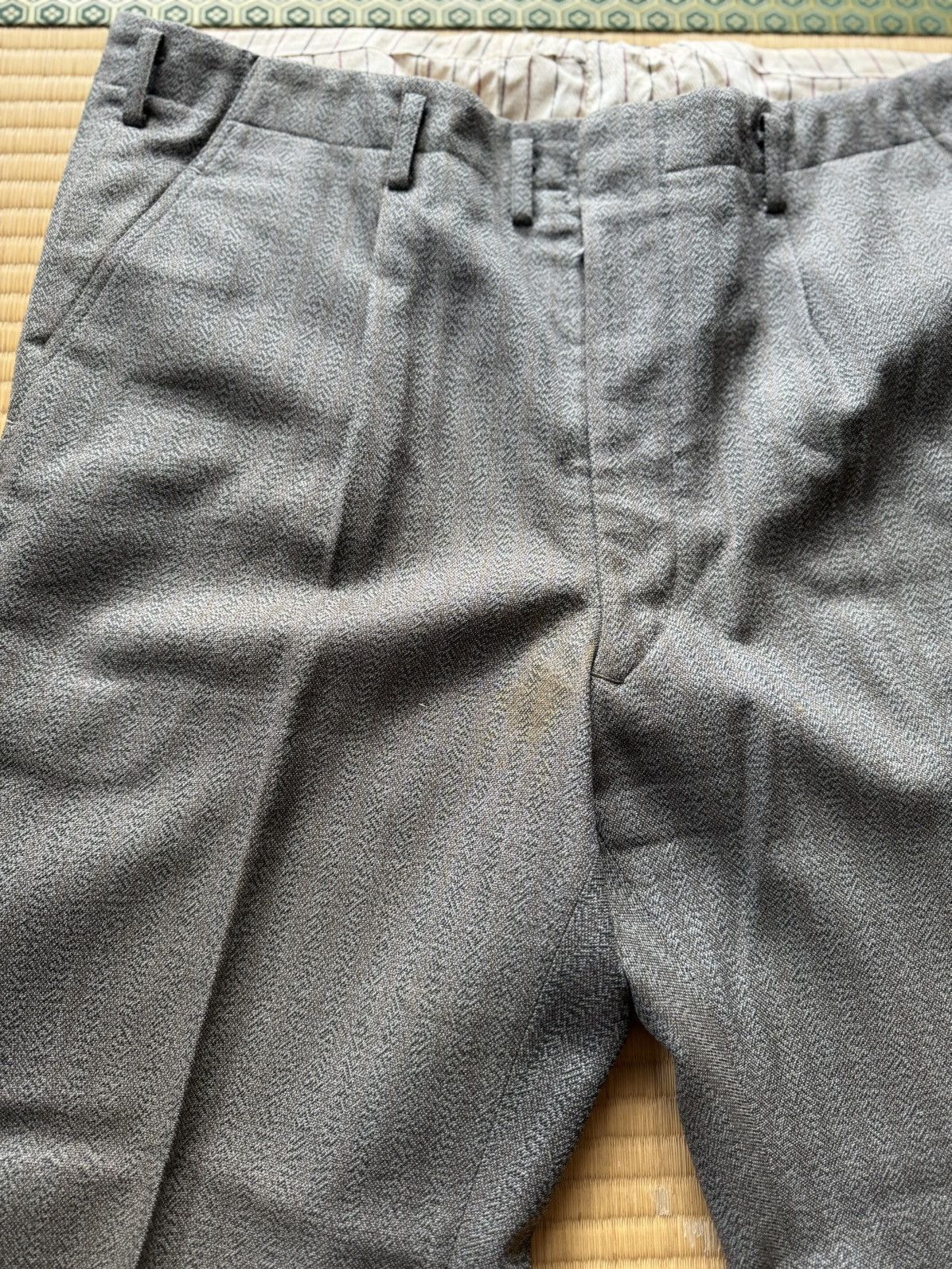 Other Autumn&Winter Vintage Japanese Blue Gray 3 Piece Wool Suit Size 36R - 14 Thumbnail