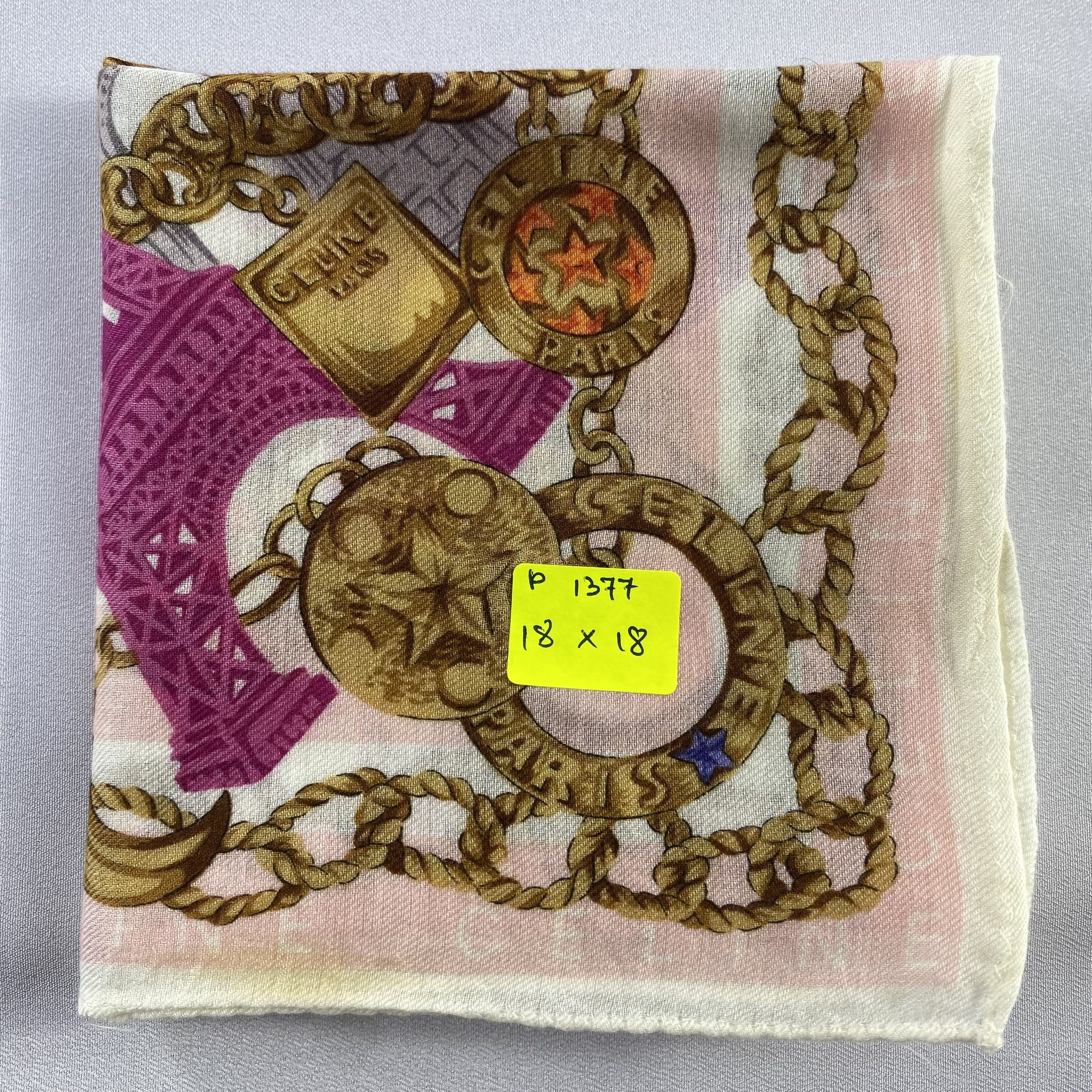 Celine × Vintage Celine Handkerchief / Neckerchief / Bandana-P1377 Size ONE SIZE - 5 Thumbnail