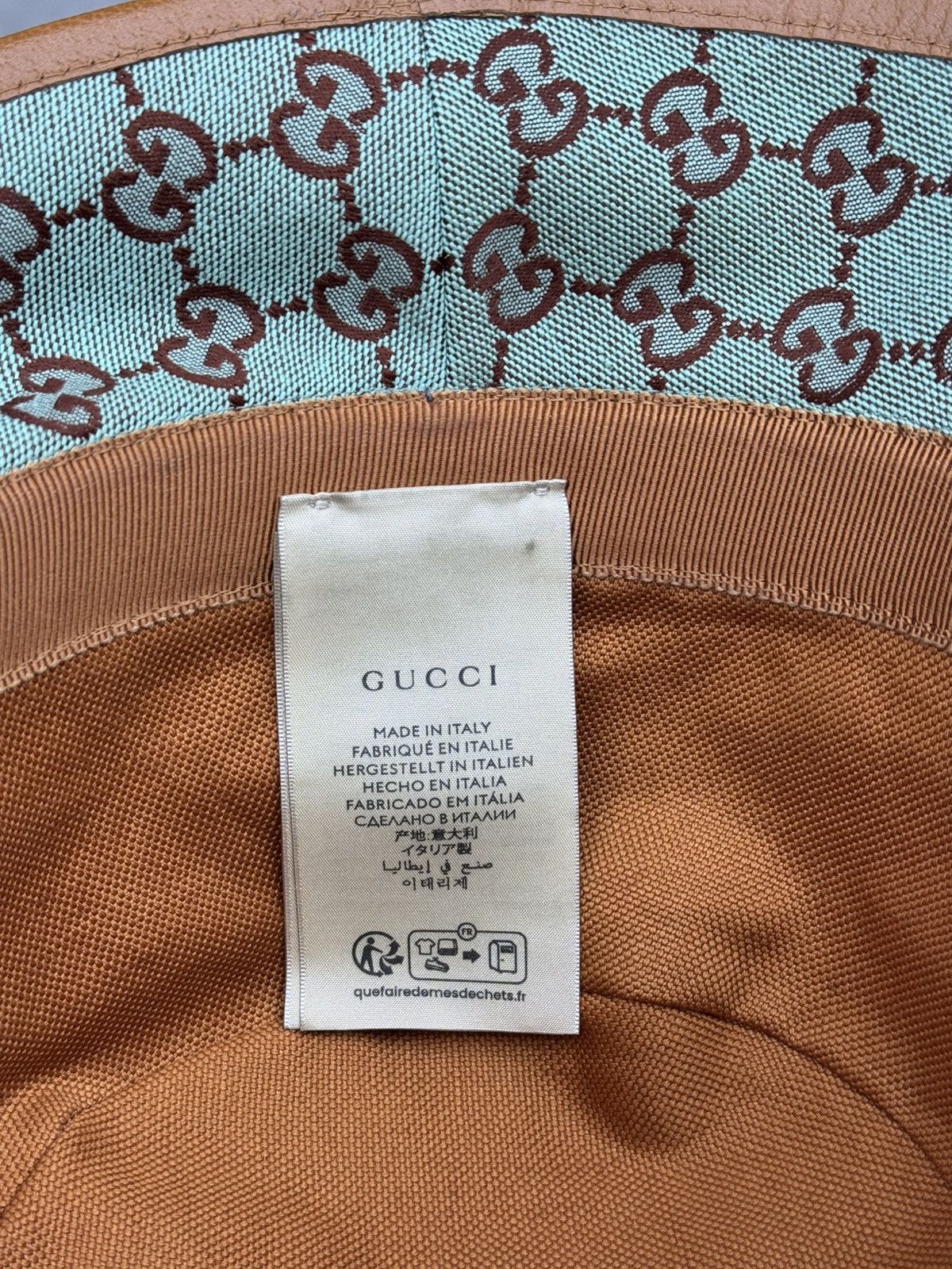 Gucci GUCCI GG Canvas Blue Bucket Hat Size ONE SIZE - 6 Thumbnail