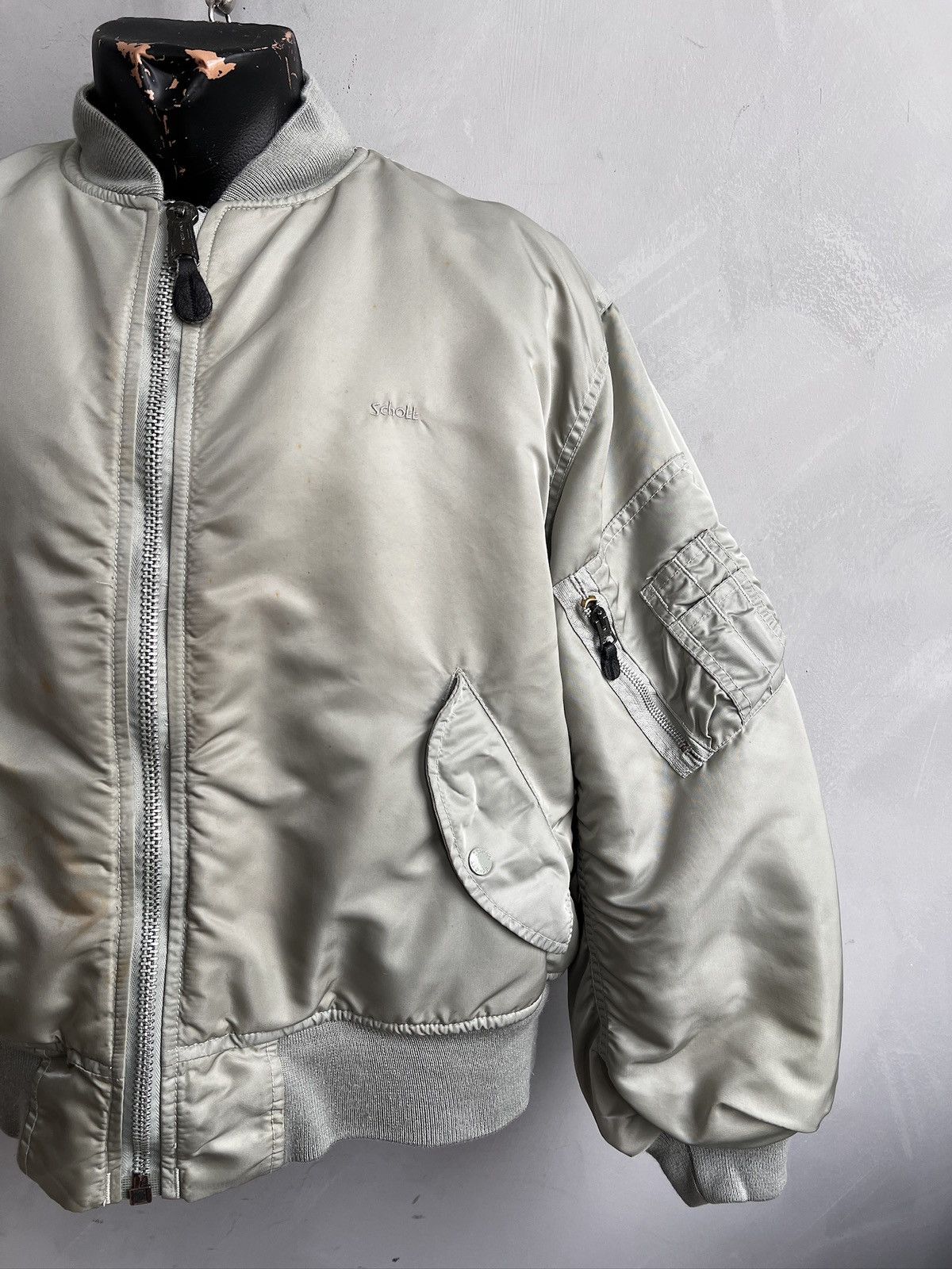 Schott Schott Vintage Bomber ma 1 Jacket Oversized crop Size US M / EU 48-50 / 2 - 4 Thumbnail