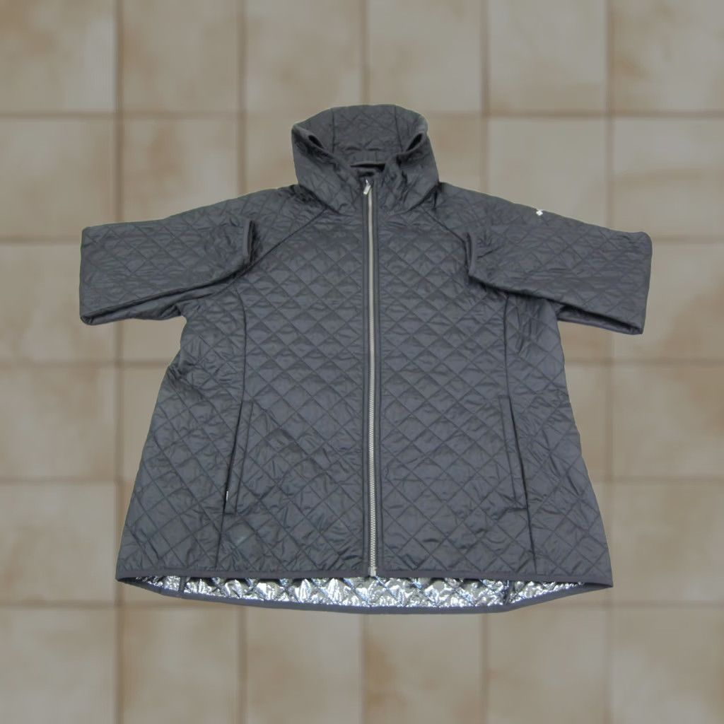 Vintage Columbia Jacket Women 2X Black Full Zip Omni-Heat Quilted Hooded Casual Hiking Jacket Size XXL / US 16-18 / IT 52-54 - 1 Thumbnail