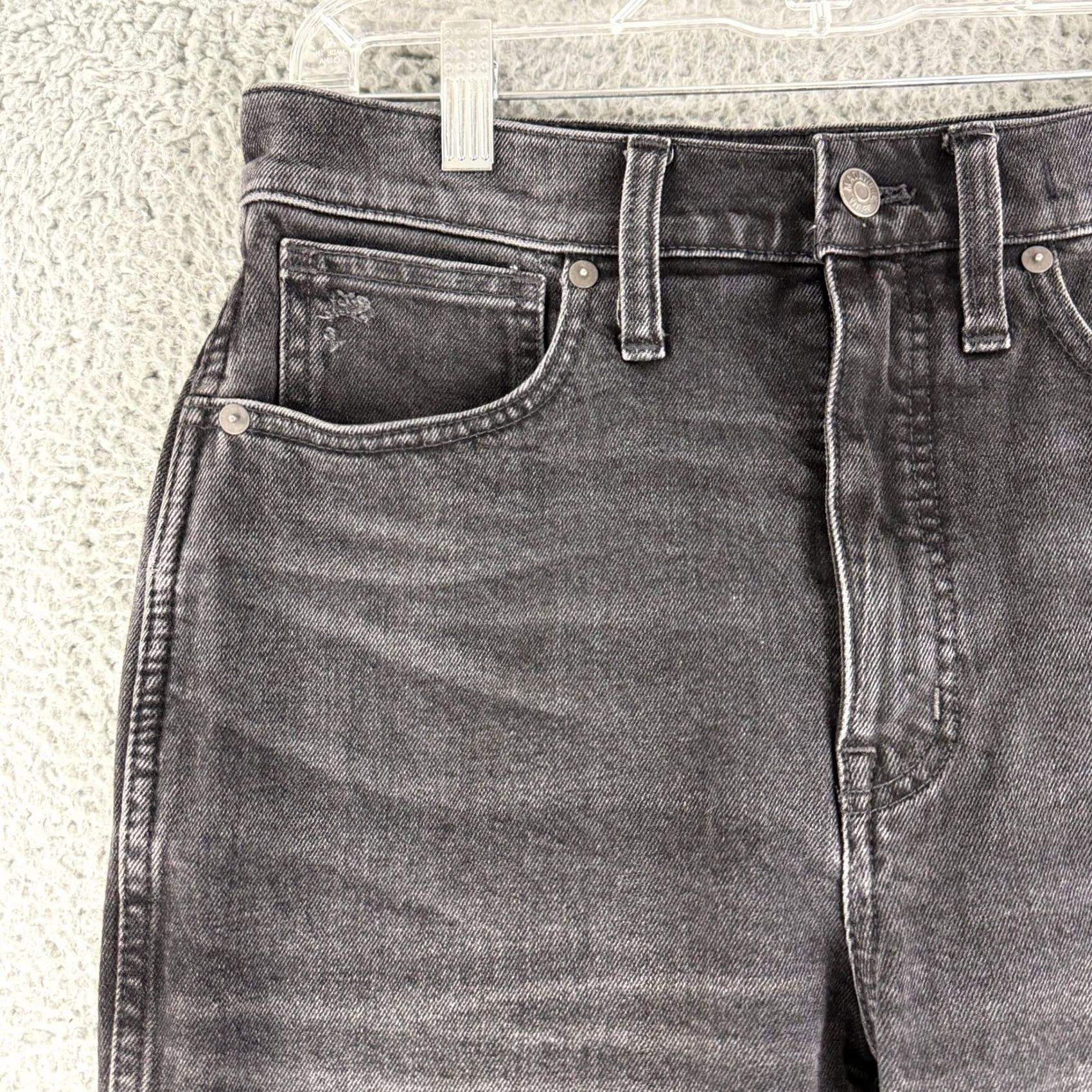 Madewell Madewell Jeans Womens 27 Black High Rise Bootcut Stretch Denim Faded Wash Jeans Size 27" / US 4 / IT 40 - 2 Thumbnail