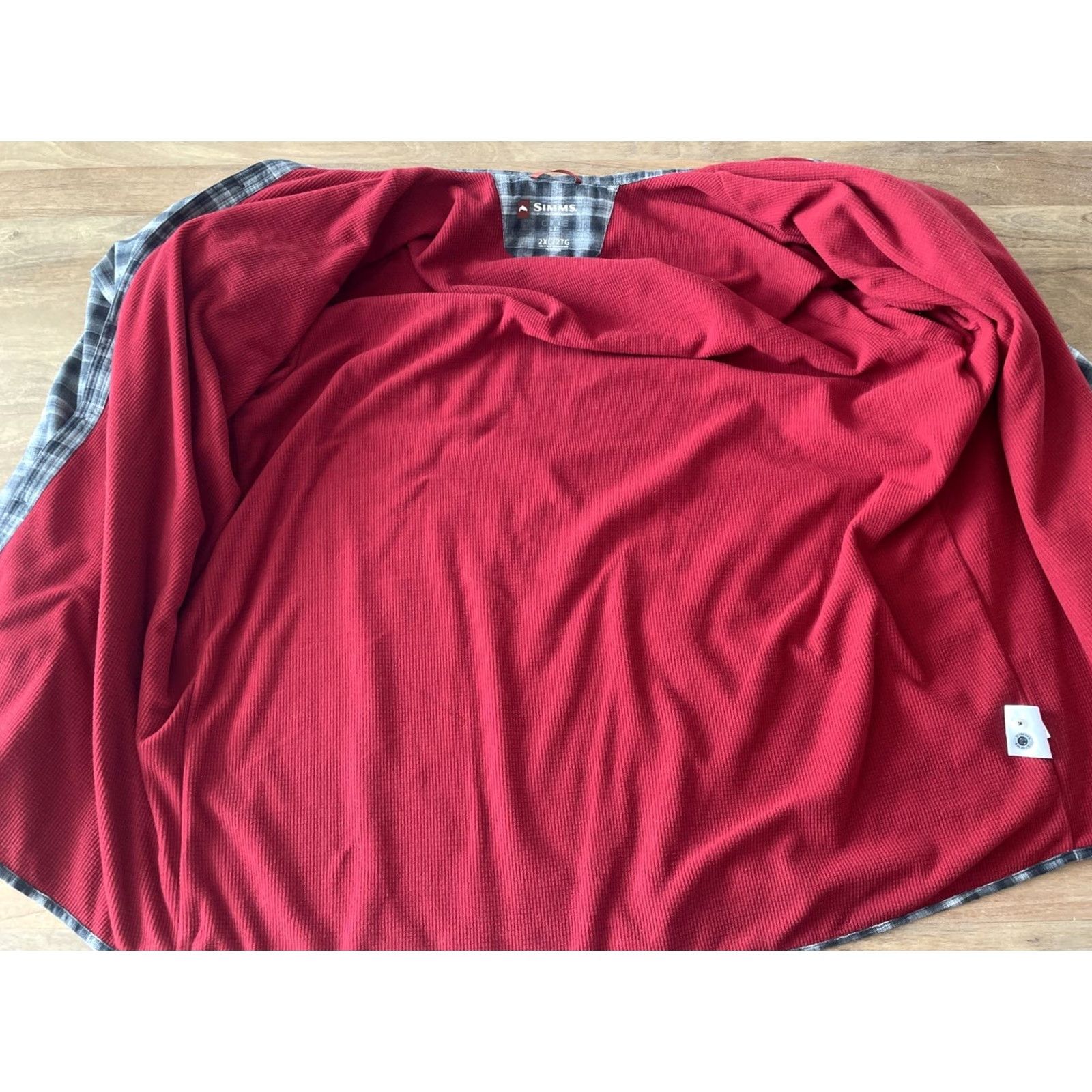 Vintage Simms Shacket Shirt Mens 2XL Plaid Cold Weather Flannel Lined Fishing Outdoor Shirt Size US XXL / EU 58 / 5 - 4 Thumbnail