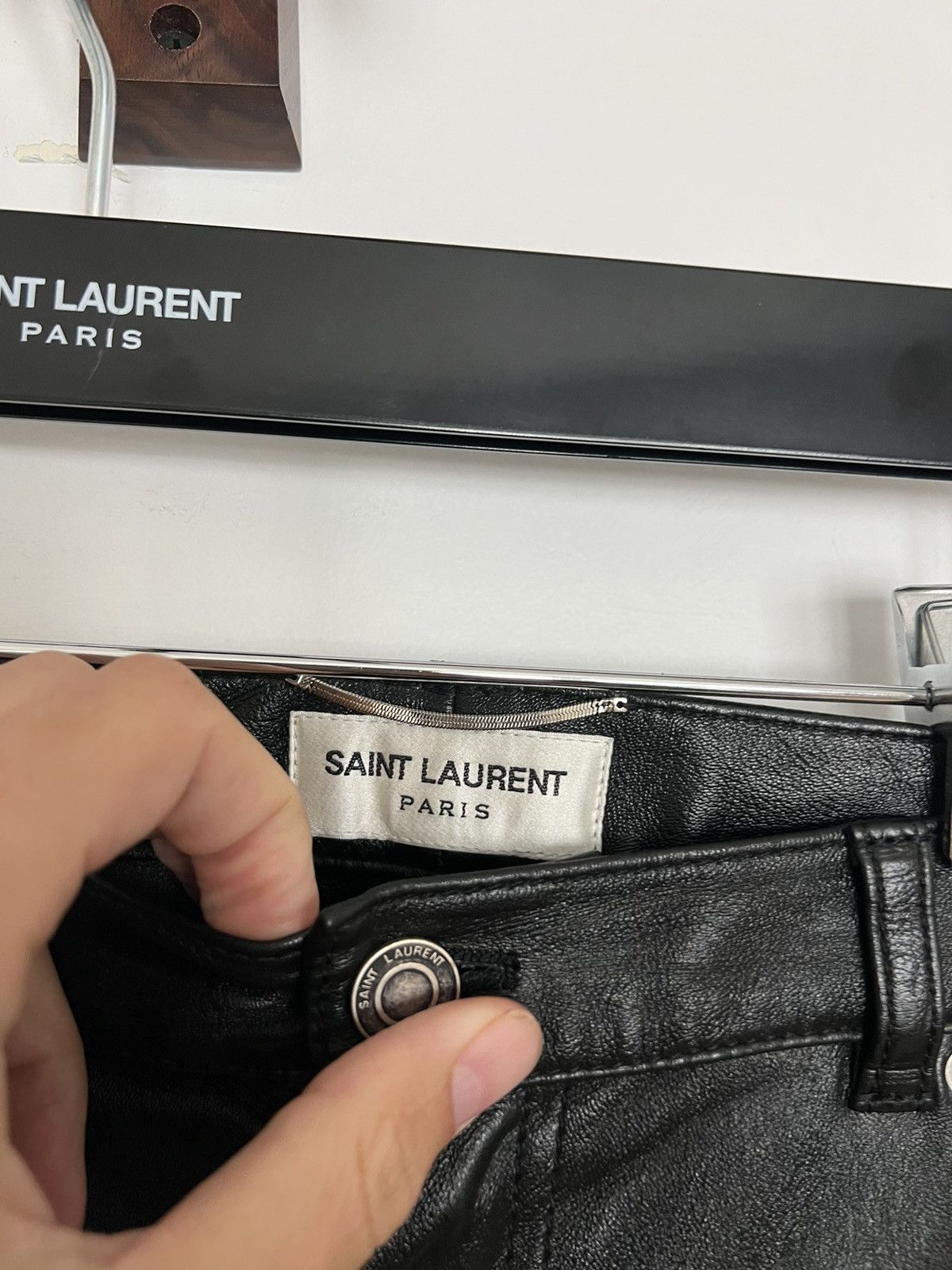 Saint Laurent Paris BNWT $2690 Lambskin Leather Pants Size US 36 / EU 52 - 4 Thumbnail