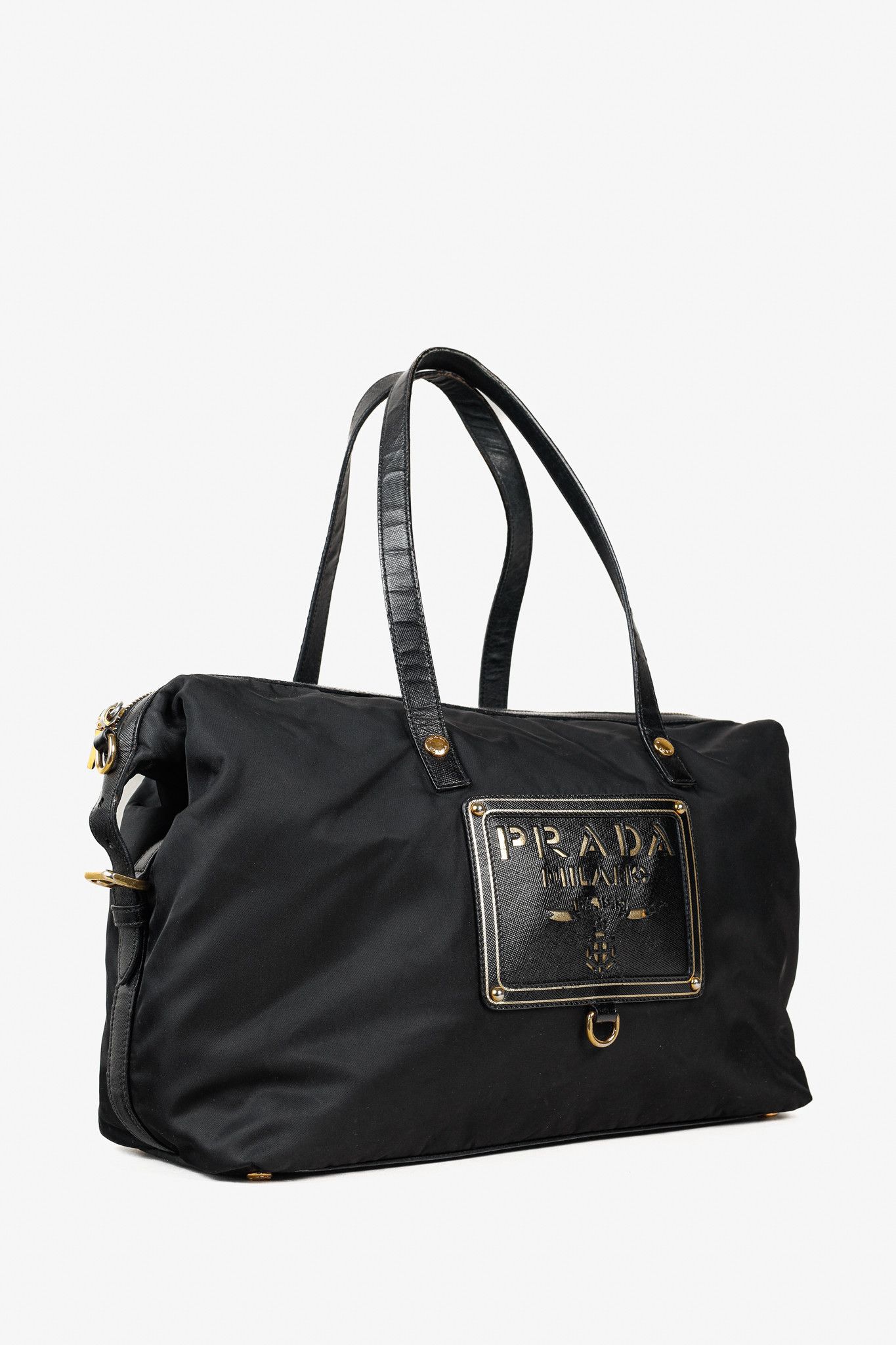 Prada Prada Vintage Tessuto Nylon Saffiano Stencil Logo Bag Size ONE SIZE - 2 Thumbnail