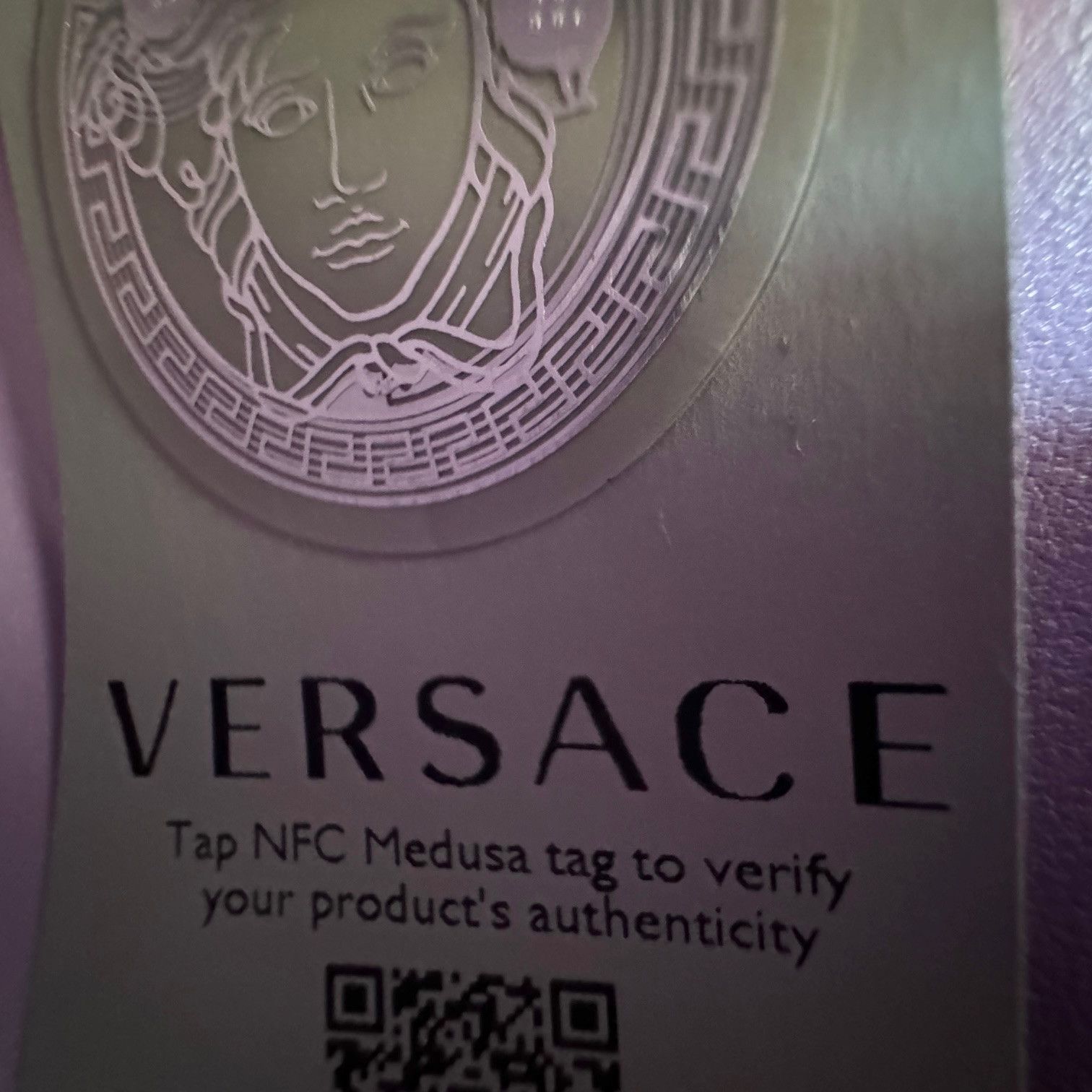 Versace Versace Lilac Leather La Medusa Small 2 Way Handbag Size ONE SIZE - 12 Thumbnail