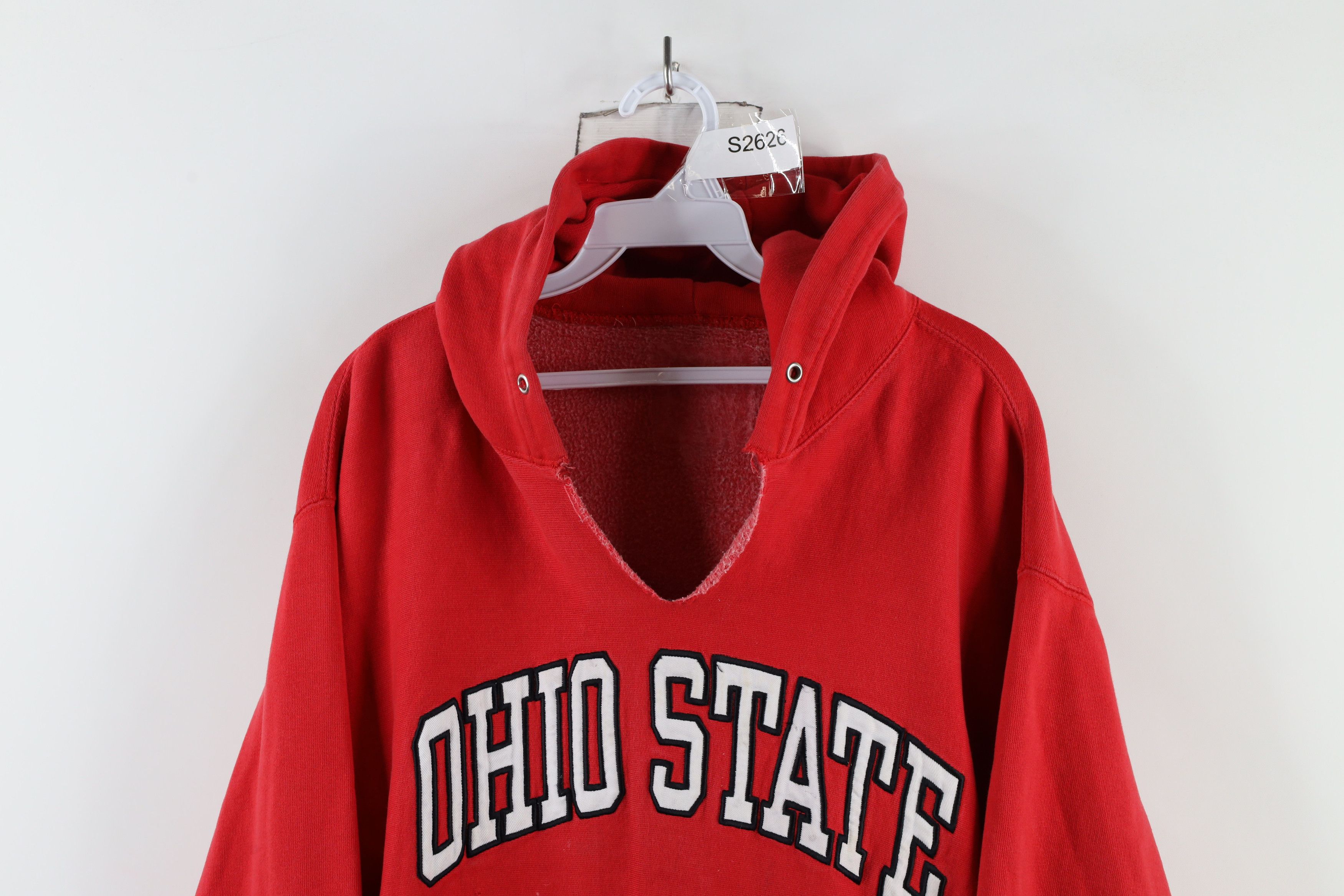 Vintage Vintage 90s Heavyweight University Hoodie Sweatshirt Size US L / EU 52-54 / 3 - 2 Thumbnail