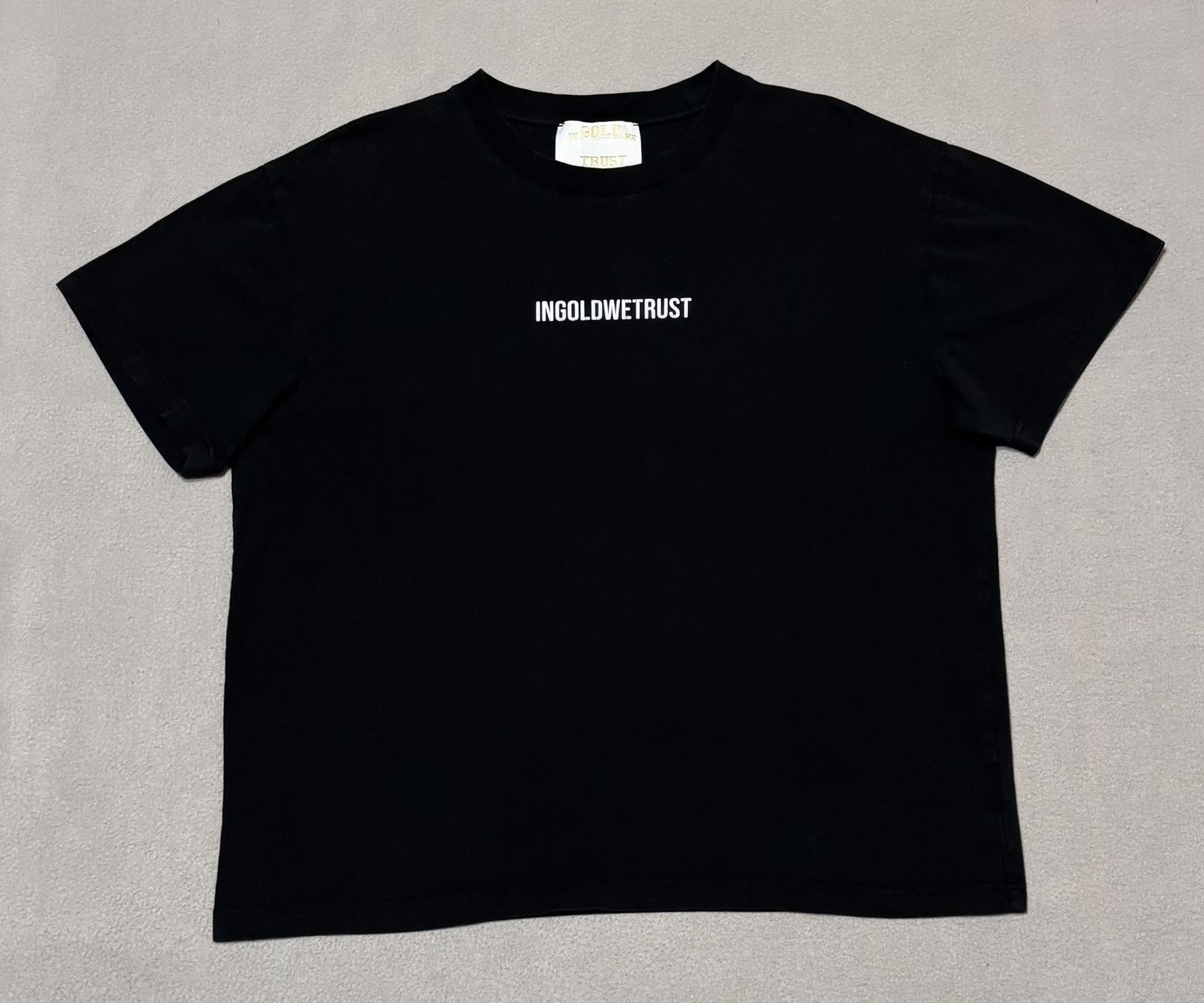 IN GOLD WE TRUST PARIS In Gold We Trust Black T-Shirt size M Size US M / EU 48-50 / 2 - 5 Thumbnail