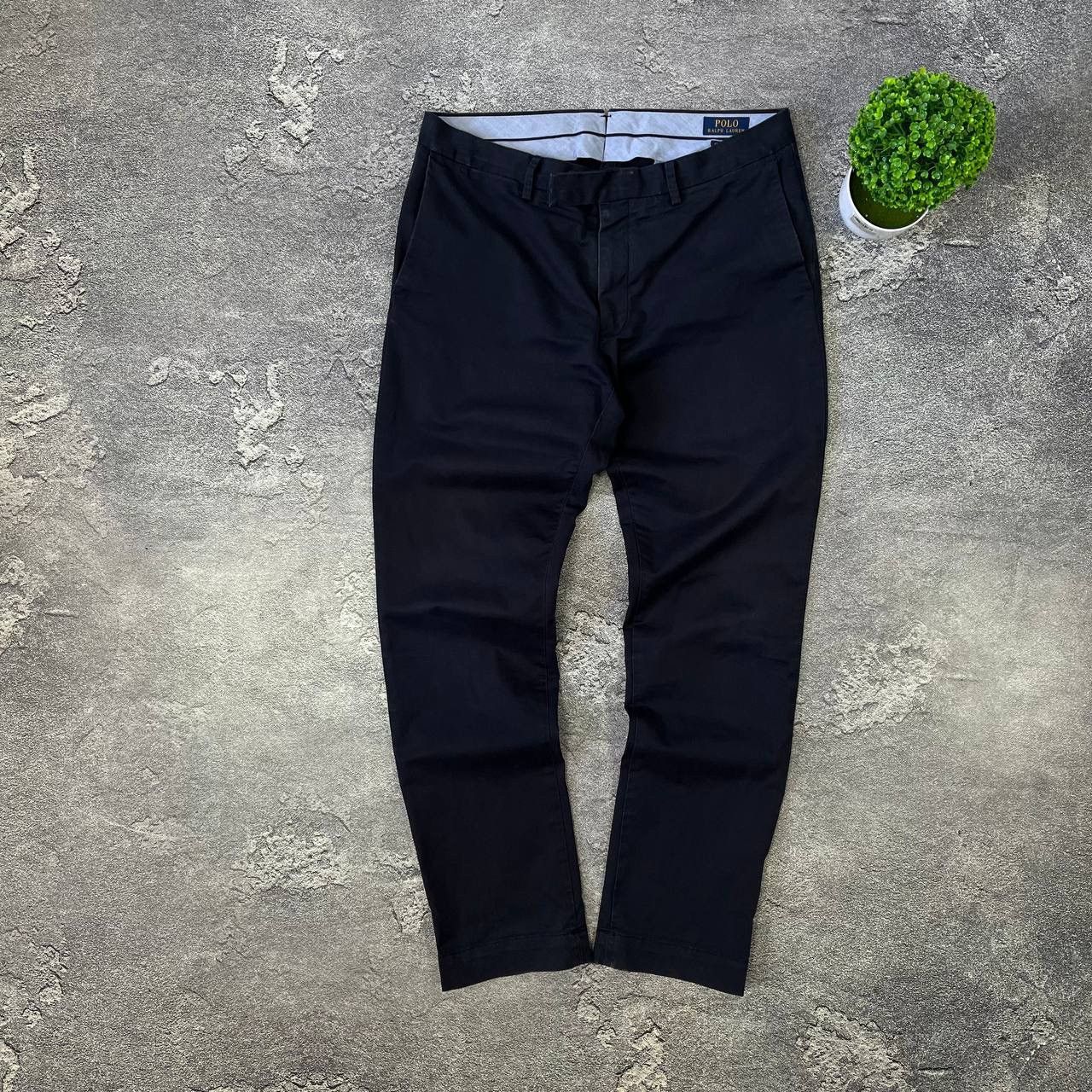 Polo Ralph Lauren Vintage Polo Ralph Lauren Chino Stretch Slim Fit Pants Size US 33 - 1 Thumbnail
